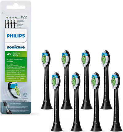 Philips Sonicare Aufsteckbürsten »W2 Optimal White HX6068/13«, mit der Bürstenkopferkennung, innovativer Sonicare-Schalltechnologie
