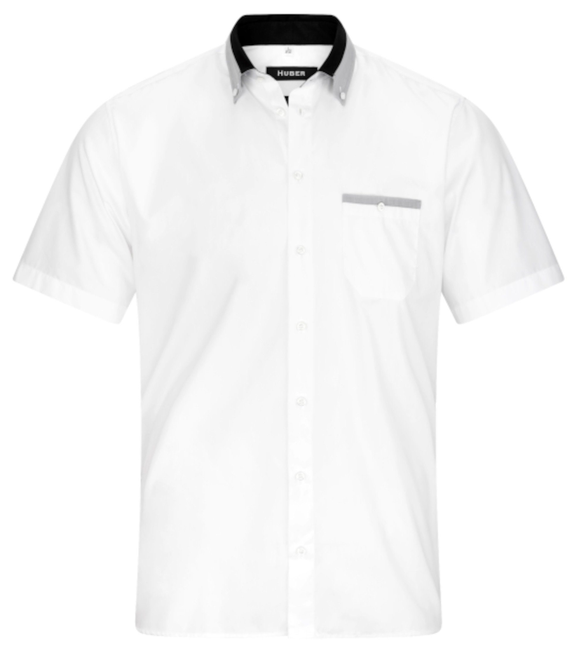 Huber Hemden Kurzarmhemd HU-0151 Button-down, Kontrast, günstig online kaufen
