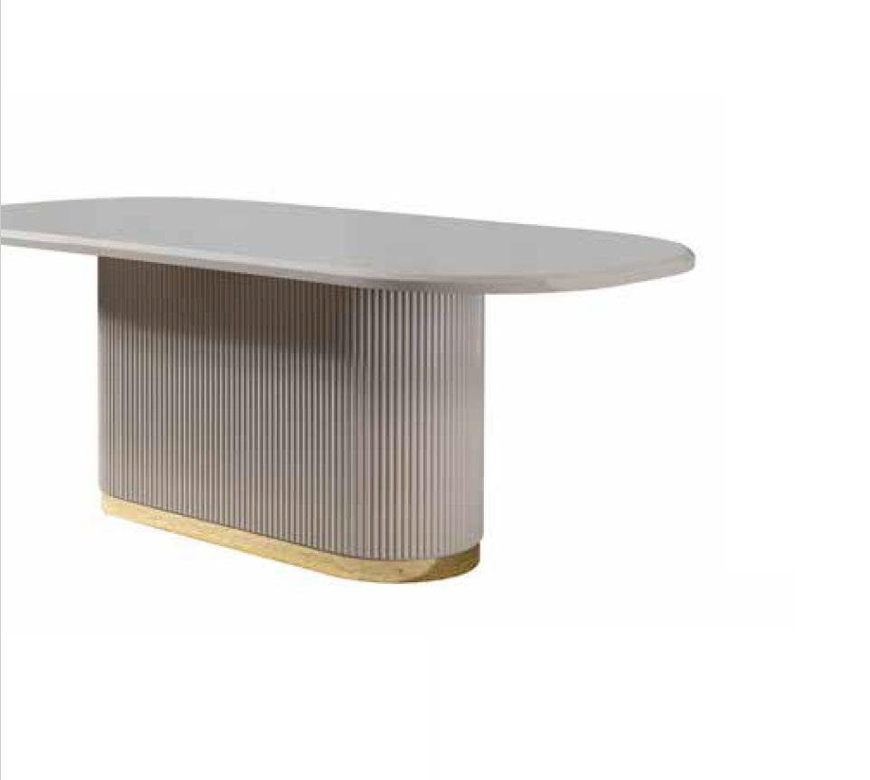 JVmoebel Esstisch Tisch Esstisch Ovale Tische Esszimmer Möbel Esstische 209x100cm (Esstisch), Made in Europe