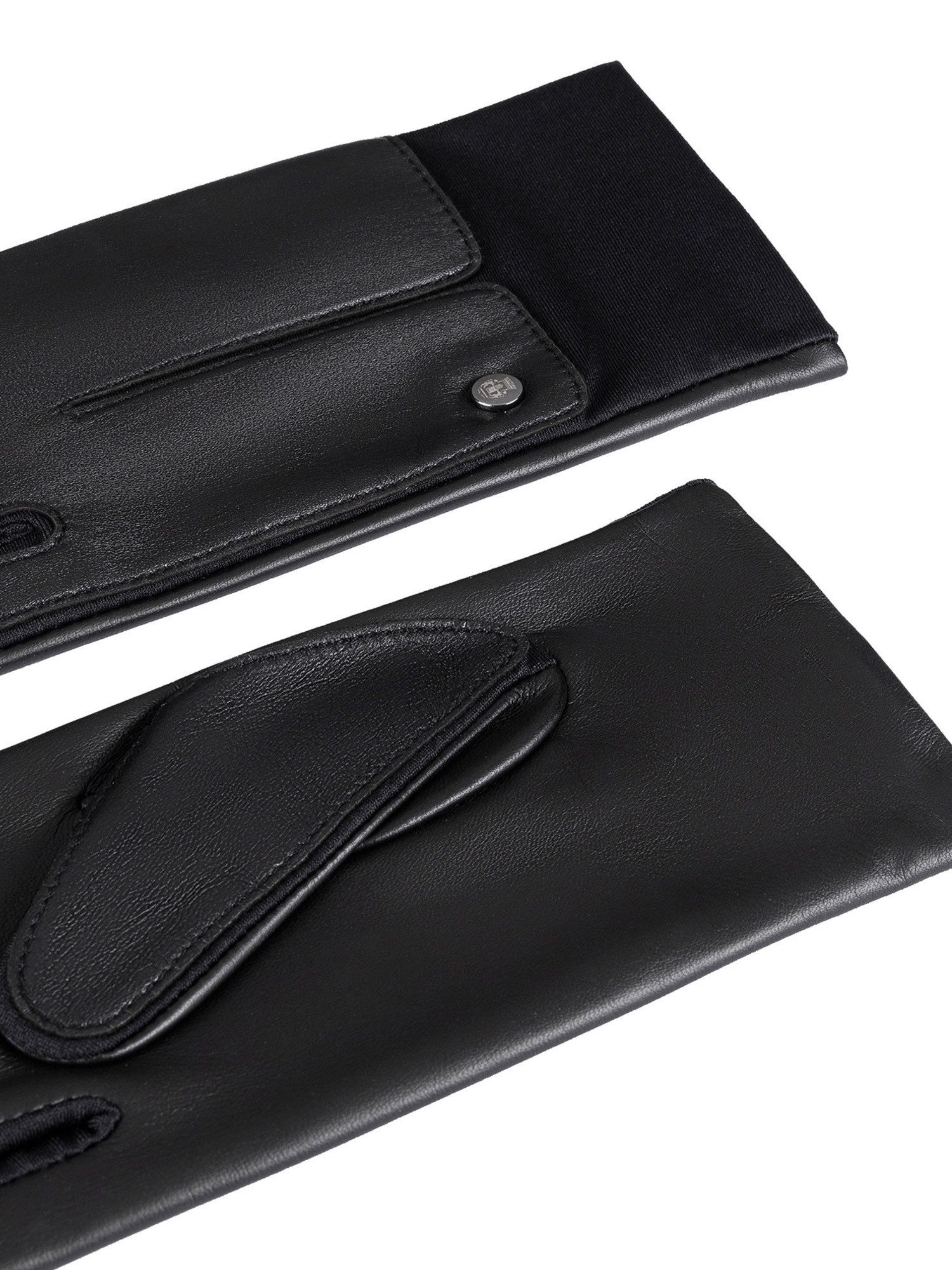 Roeckl Lederhandschuhe STOCKHOLM TOUCH Fingerhandschuhe mit Strickbund und Touch-Funktion