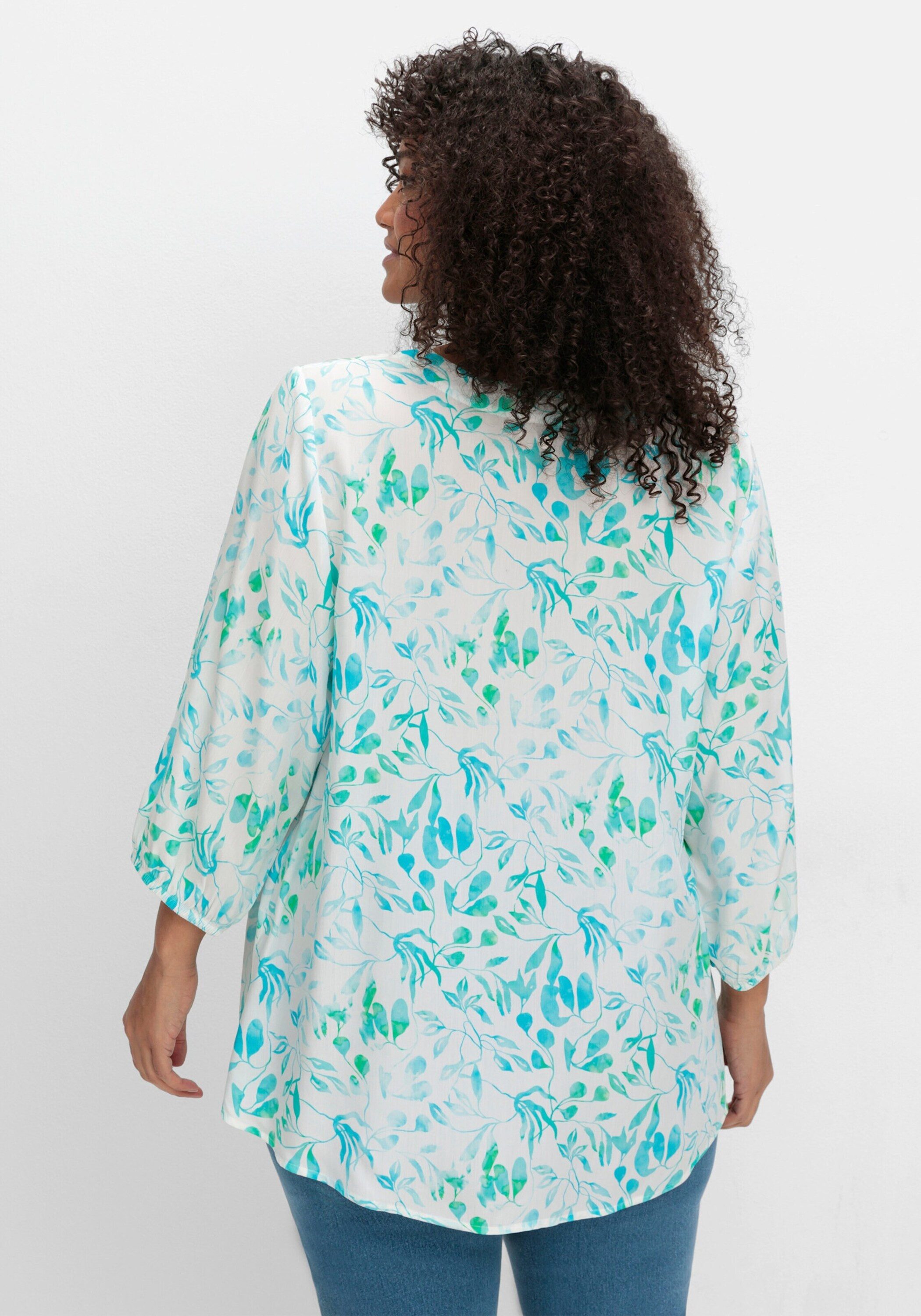 Sheego Klassische Bluse Tunika 3/4-Arm günstig online kaufen