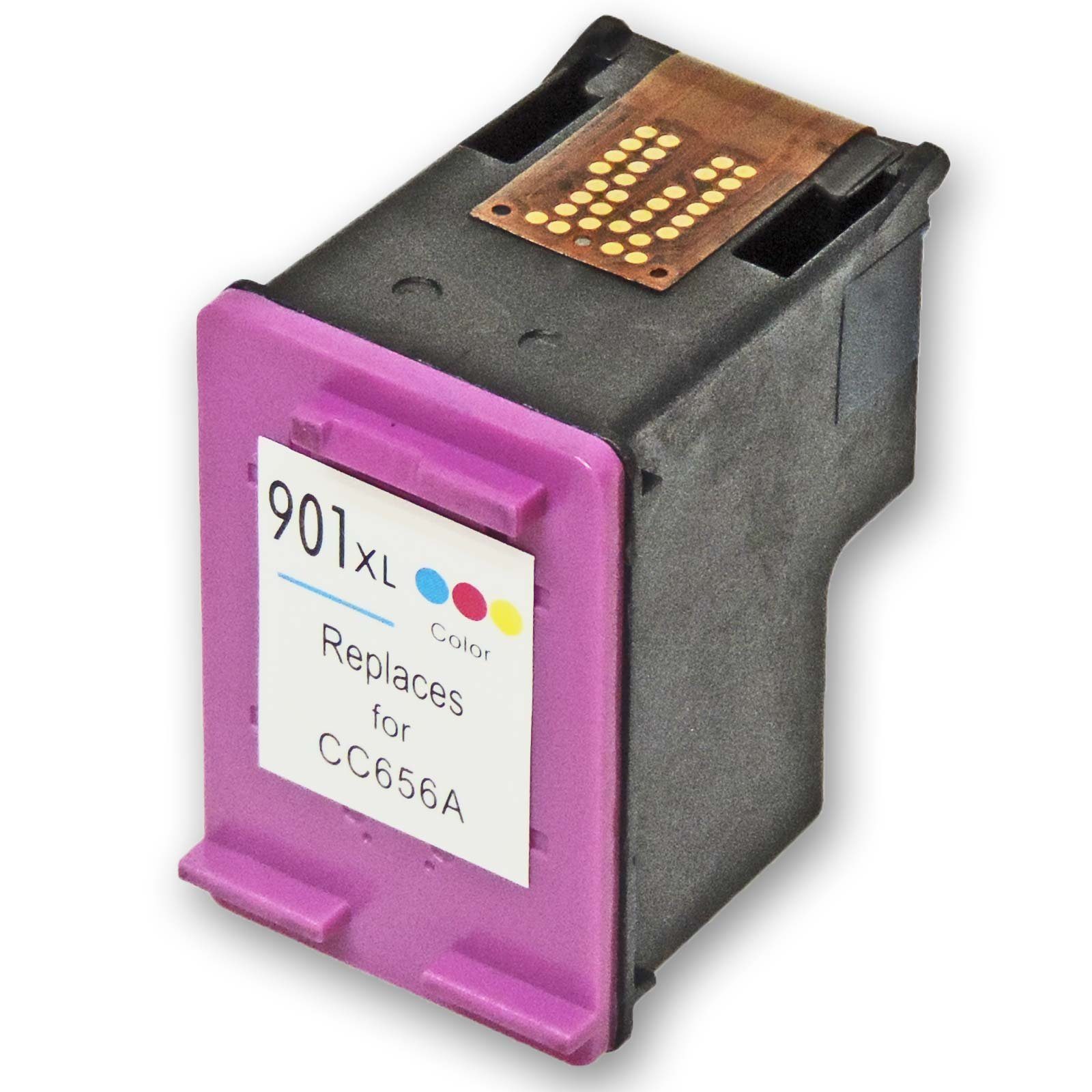 Tonerkartusche Kompatibel HP 901XL Multipack 4-Farben (Schwarz, Color (Cyan, Magenta, (Set), C