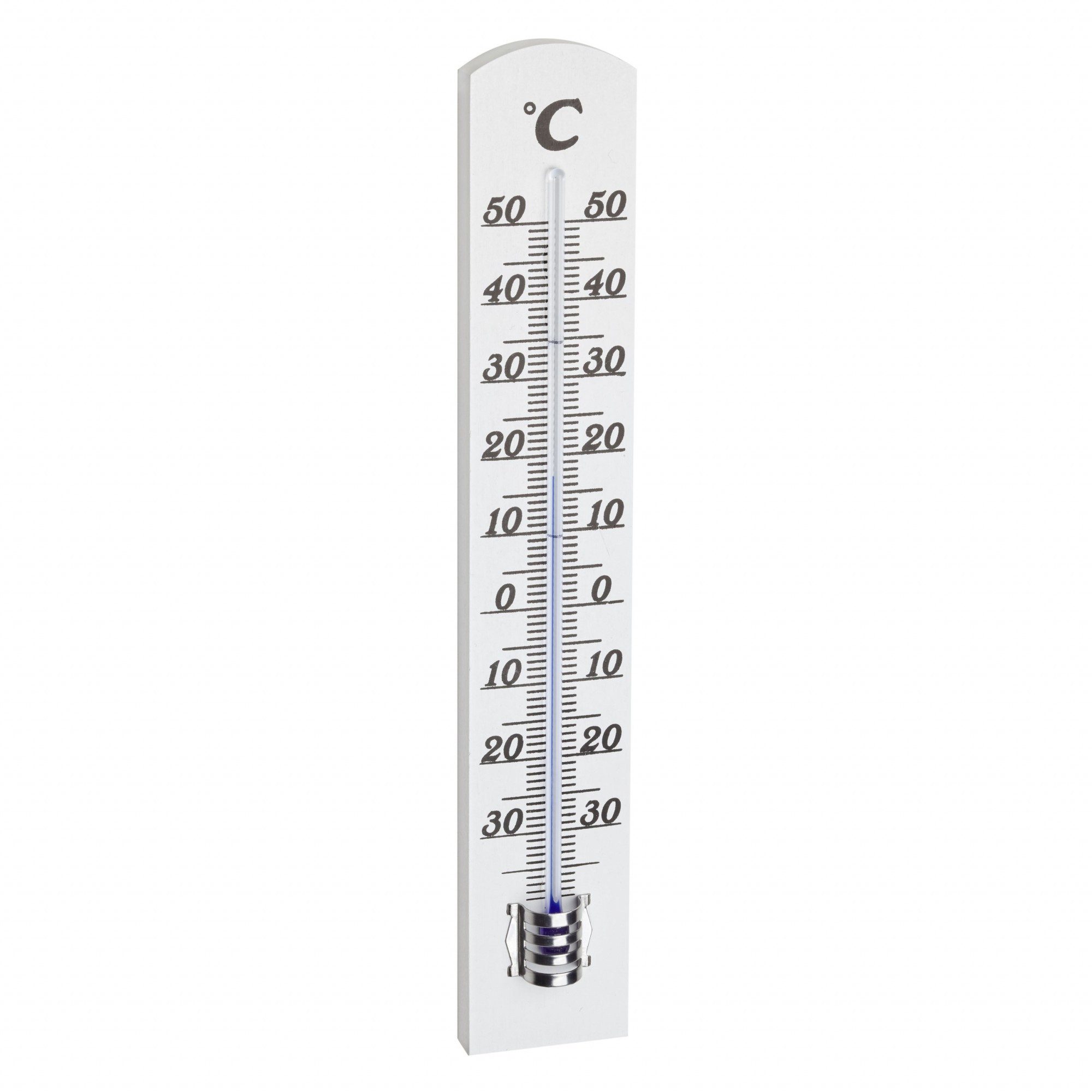 TFA Dostmann Raumthermometer Innen-Thermometer Analog in Buchenholz-Optik, 4-tlg., Buchenholz Optik