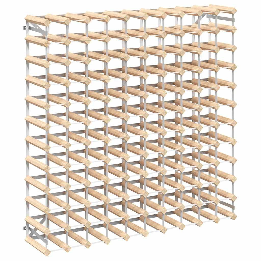 vidaXL Weinregal Weinregal für 120 Flaschen Massivholz Kiefer, 1-tlg.