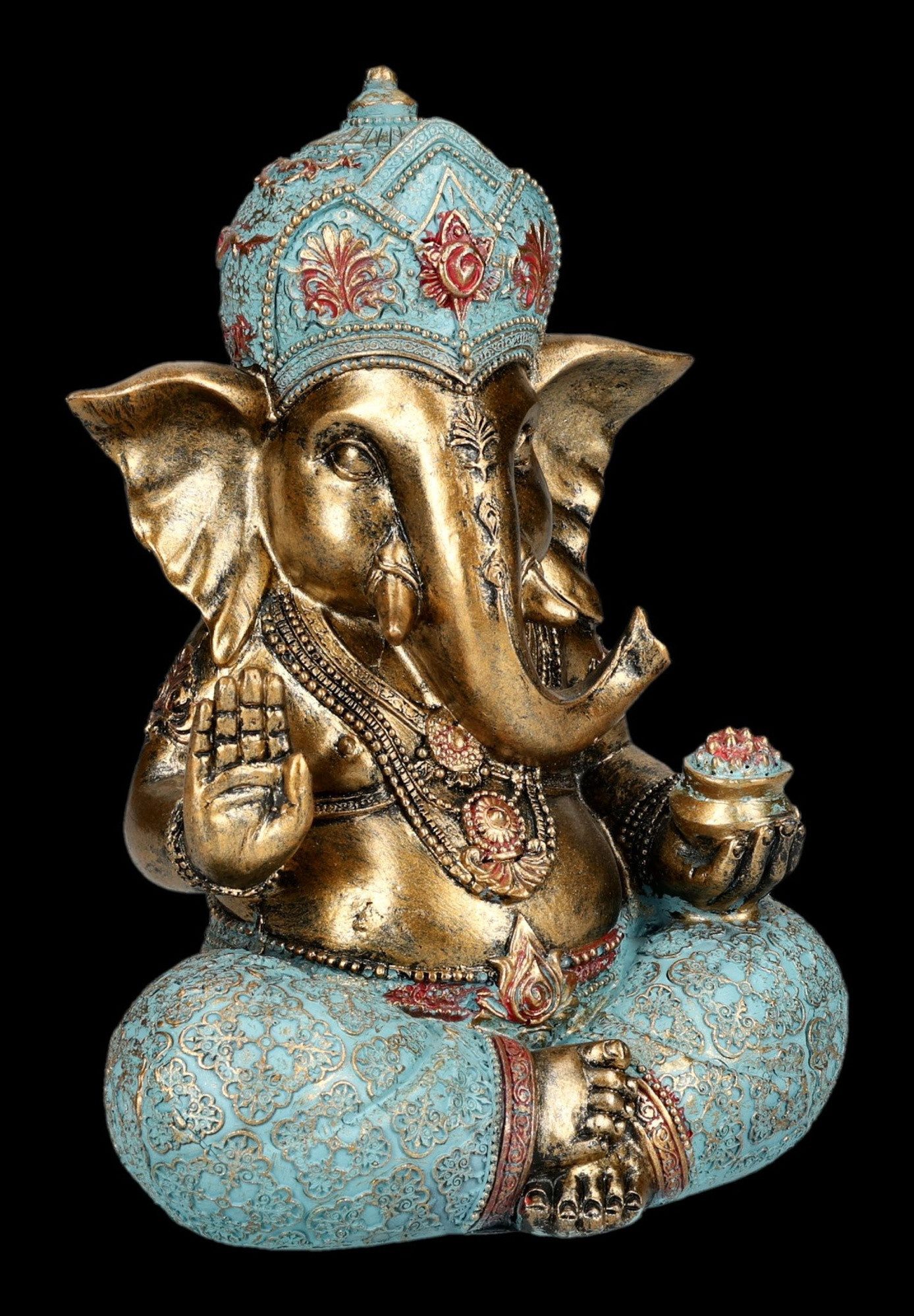 Figuren Shop GmbH Dekofigur Ganesha Figur – Segnende Gottheit Statue Hindu günstig online kaufen