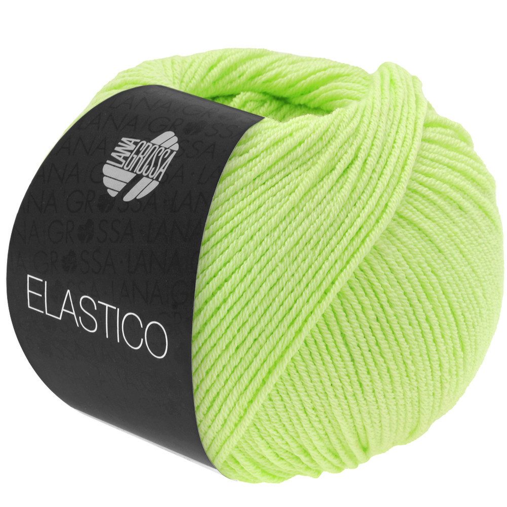 LANA GROSSA ELASTICO Häkelwolle, 160 m (extraweiches Baumwollgarn mit leichtem Stretch-Anteil), 50 g