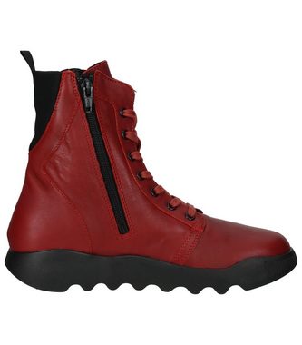 softinos Stiefelette Leder/Textil Schnürstiefelette