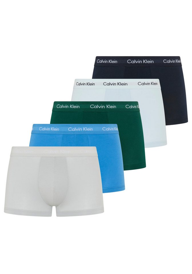 Calvin Klein Underwear Trunk LOW RISE TRUNK 5PK (Packung, 5er-Pack) mit Logo-Elastikbund (5 Stück)