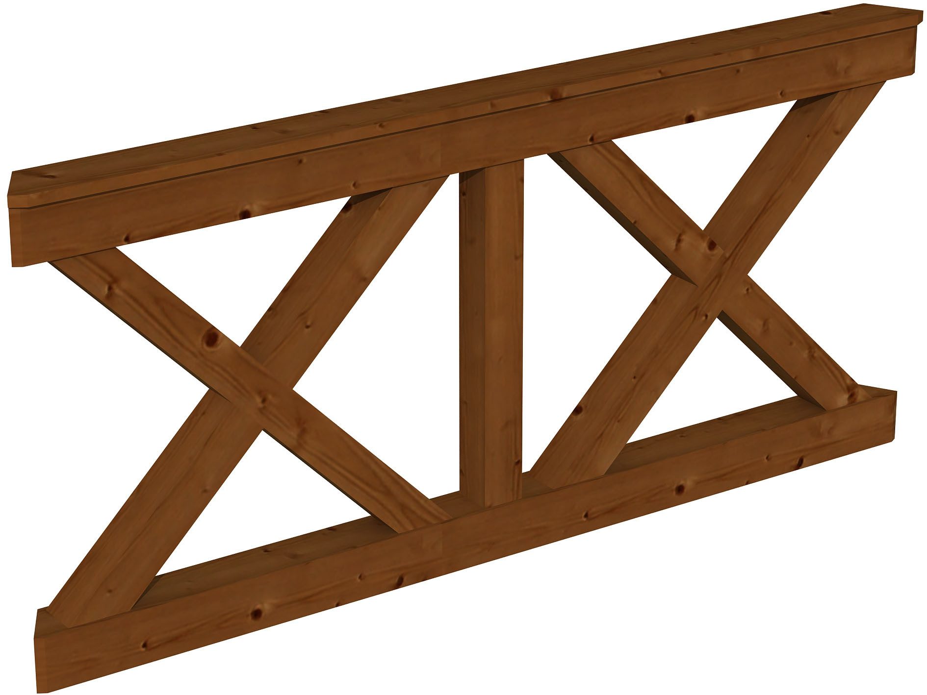 Brüstungsgeländer Andreaskreuz