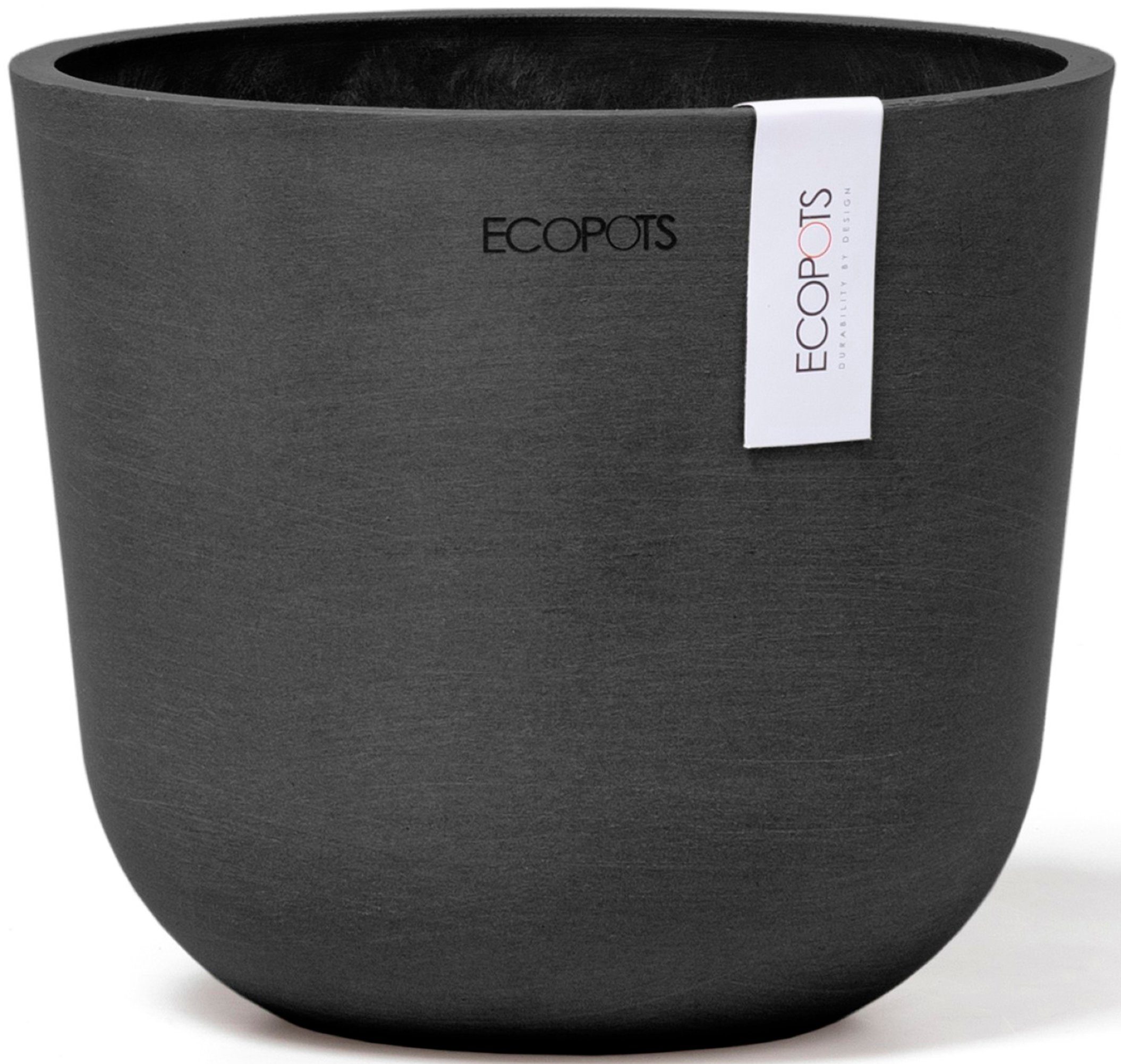ECOPOTS Blumentopf Oslo Mini 16 Dunkelgrau, günstig online kaufen