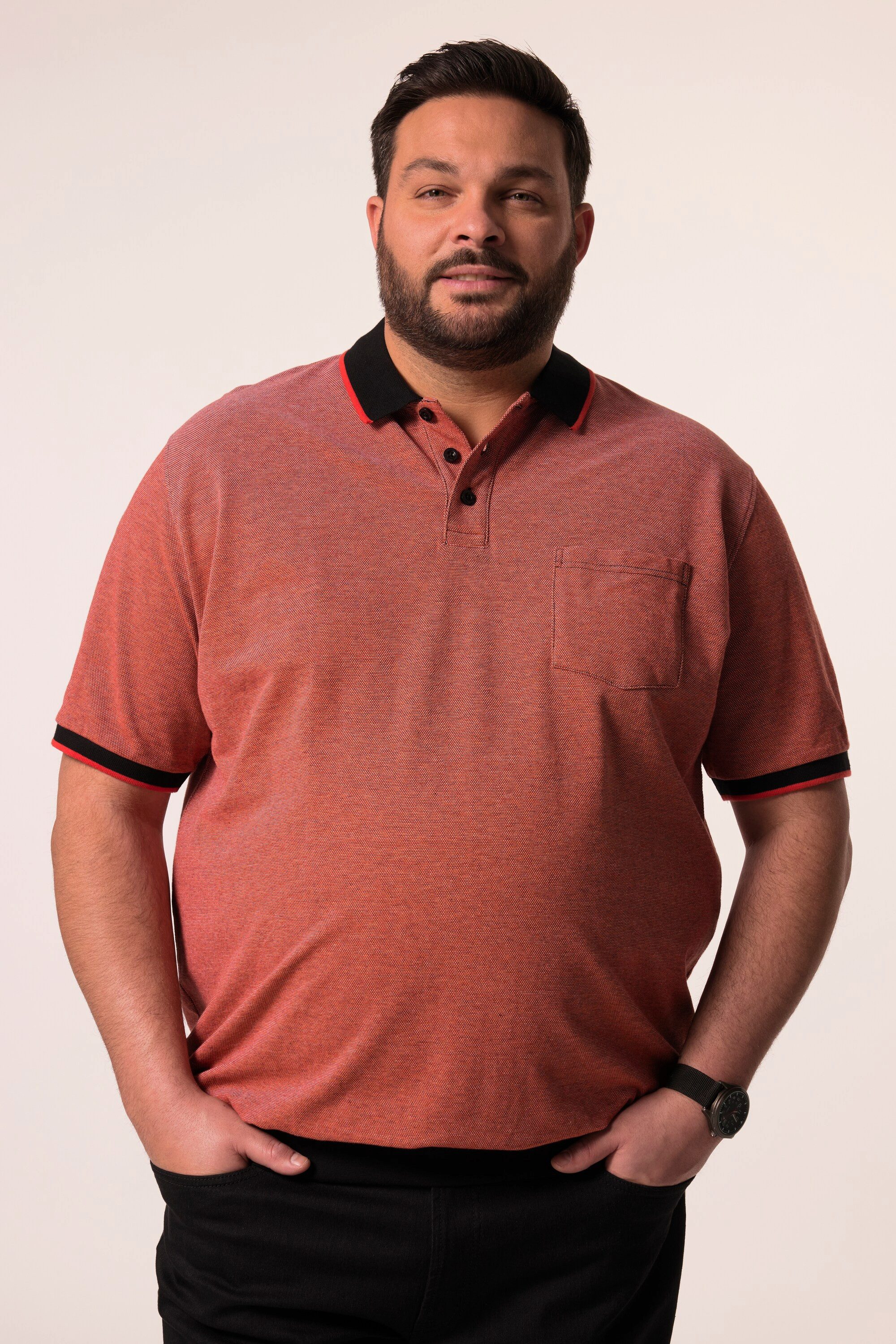Poloshirt Men+ Poloshirt Halbarm Bauchfit Piqué bis 8 XL