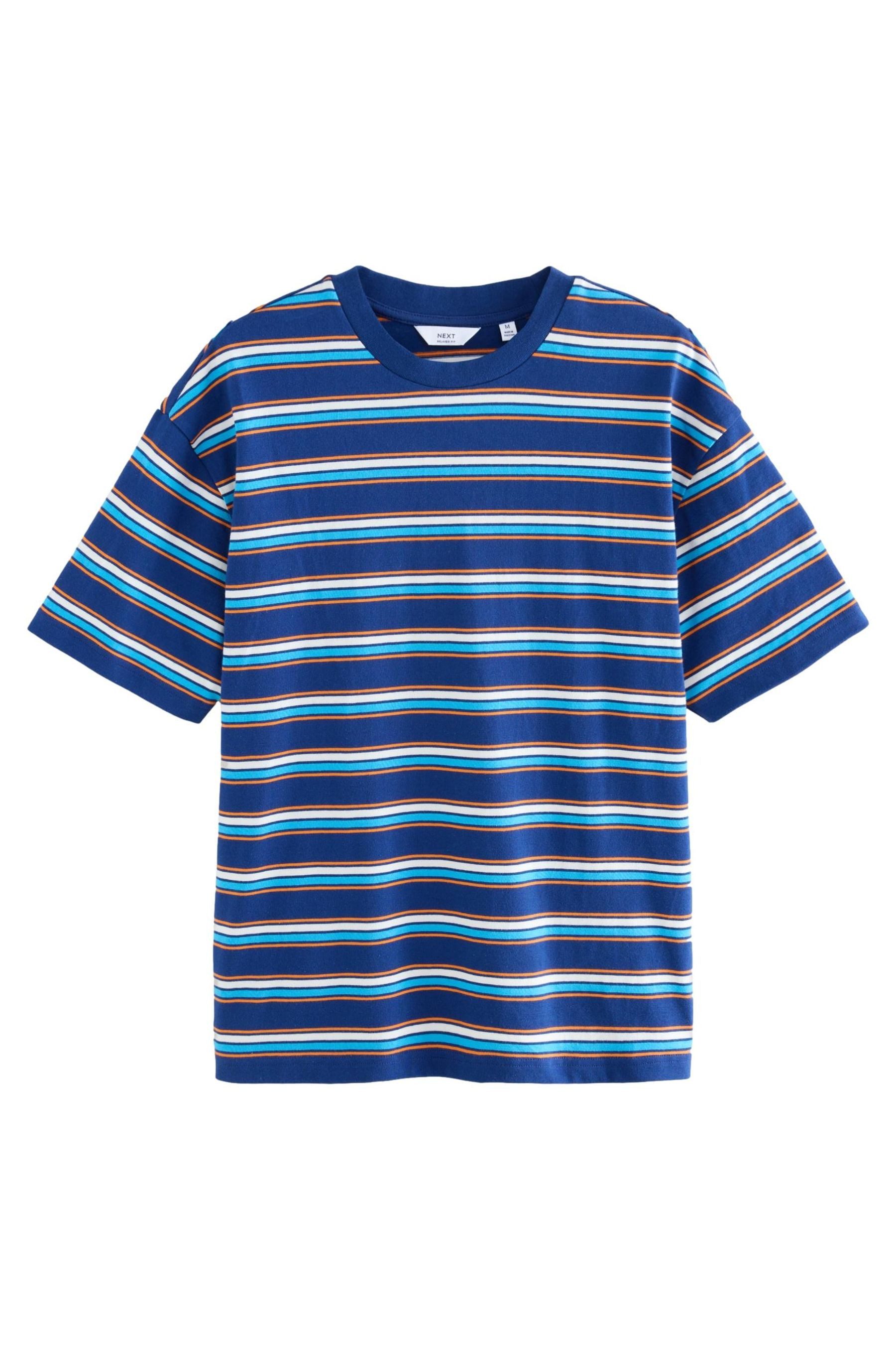 Next T-Shirt Gestreiftes T-Shirt 100 % Baumwolle günstig online kaufen