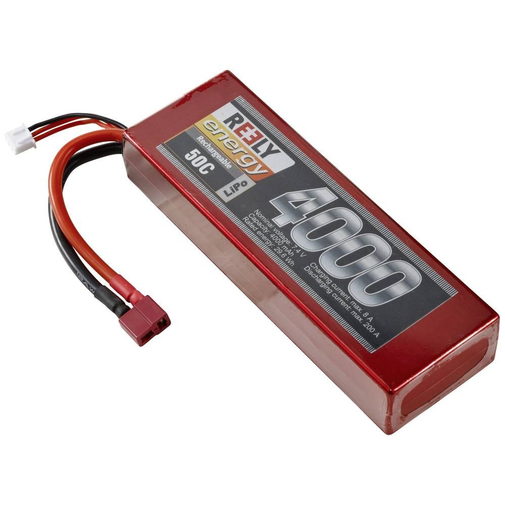 Reely Modellbau-Akkupack (LiPo) 7.4 V 4000 mAh Zellen-Zahl: 2 50 C Akku