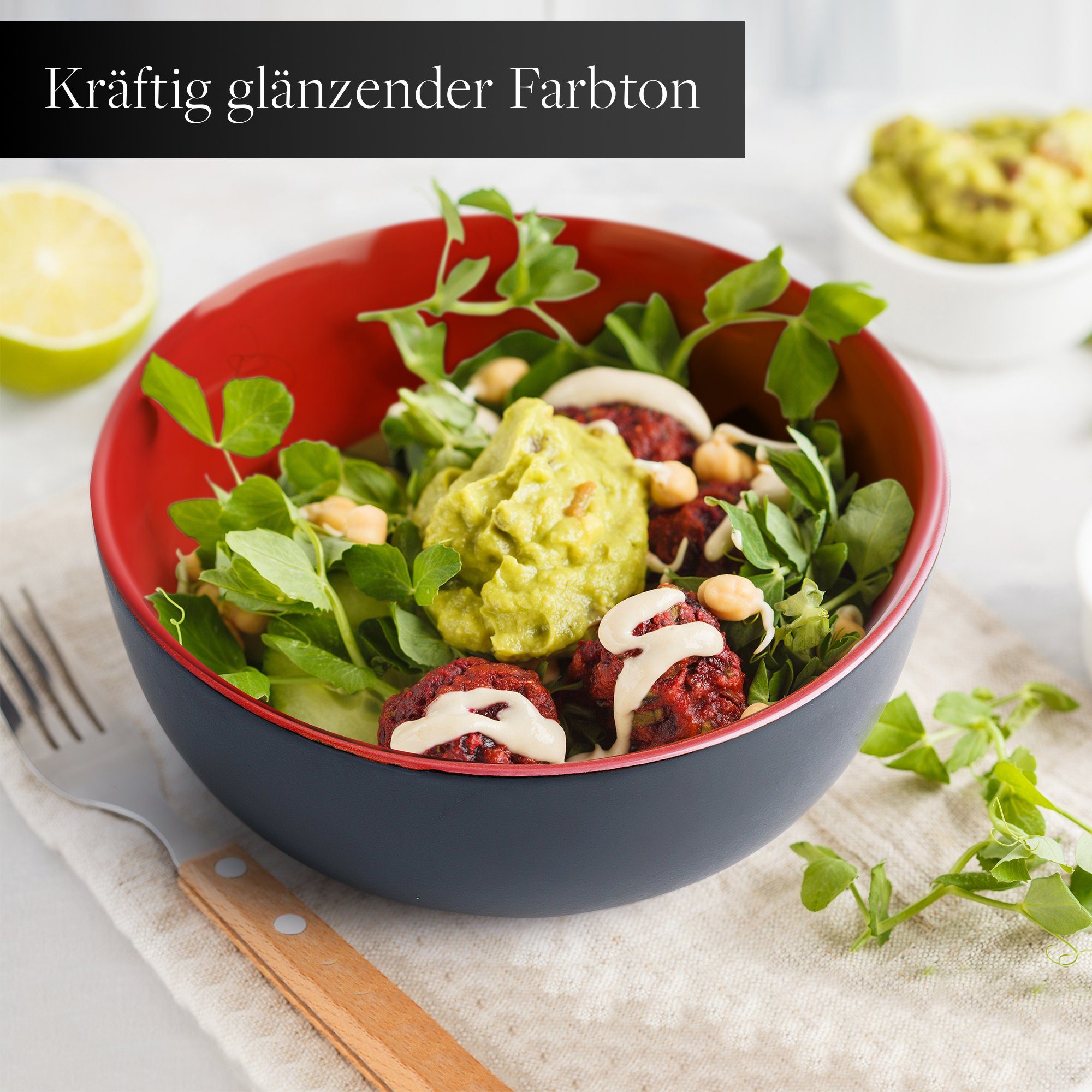 MiaMio Tafelservice Tafelservice 30tlg Geschirrset 6 Personen Kombiservice Keramik - Bunt (30-tlg), 6 Personen, Keramik