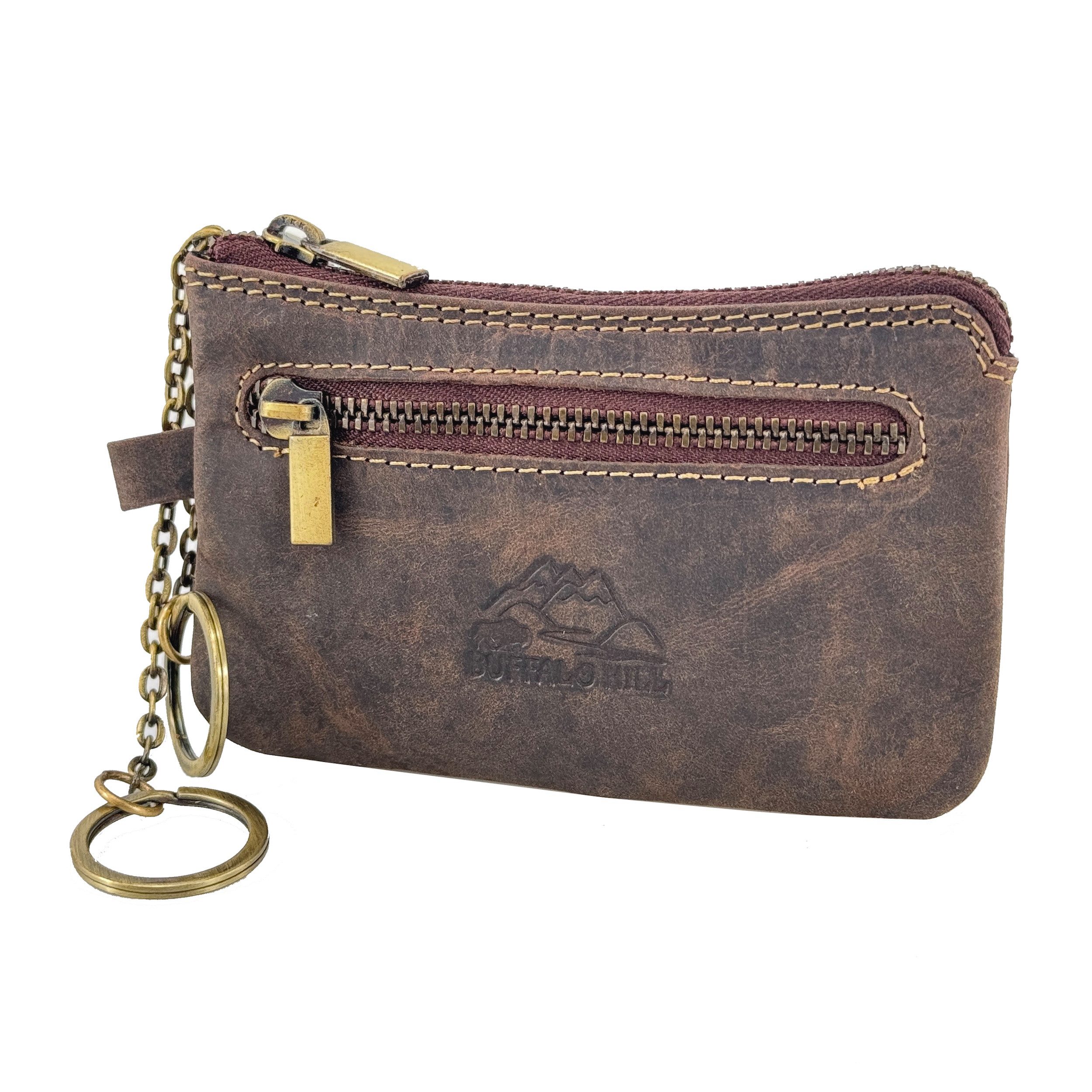 Buffalo Hill Schlüsseltasche Büffelleder Schlüsseletui, >SLT-08< echt Leder günstig online kaufen