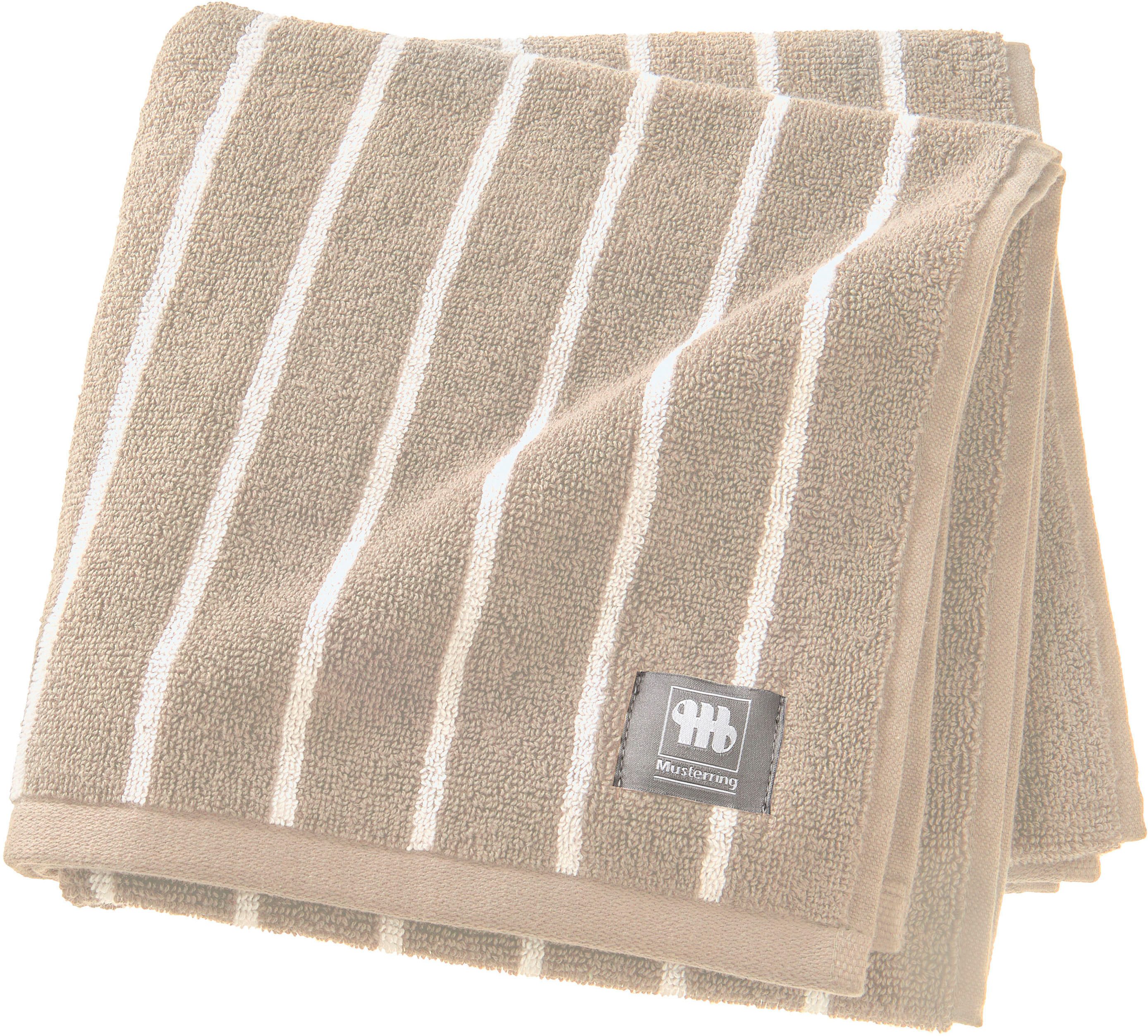 Musterring Handtuch Needlestripe, Jacquard (1-St), hautschmeichelnd, günstig online kaufen