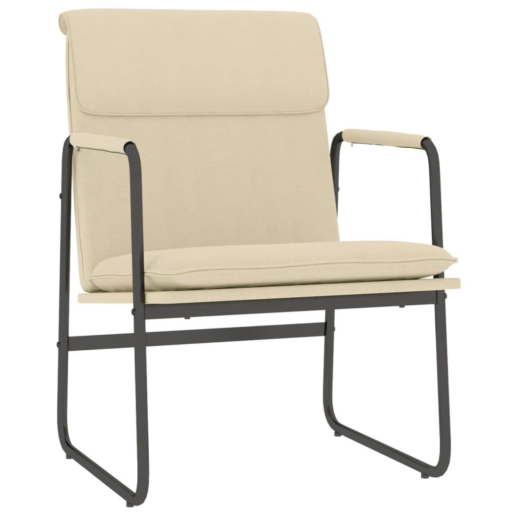 vidaXL Sessel Loungesessel Creme 55x64x80 cm Stoff (1-St)