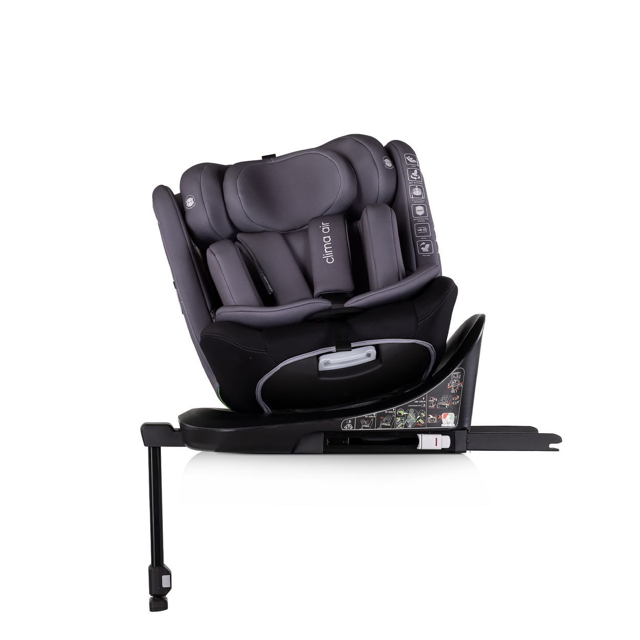 Chipolino Autokindersitz Kindersitz Clima Air i-Size, ab: 0, bis: 12, (40-150 cm) Isofix Lüftungs-Heizfunktion