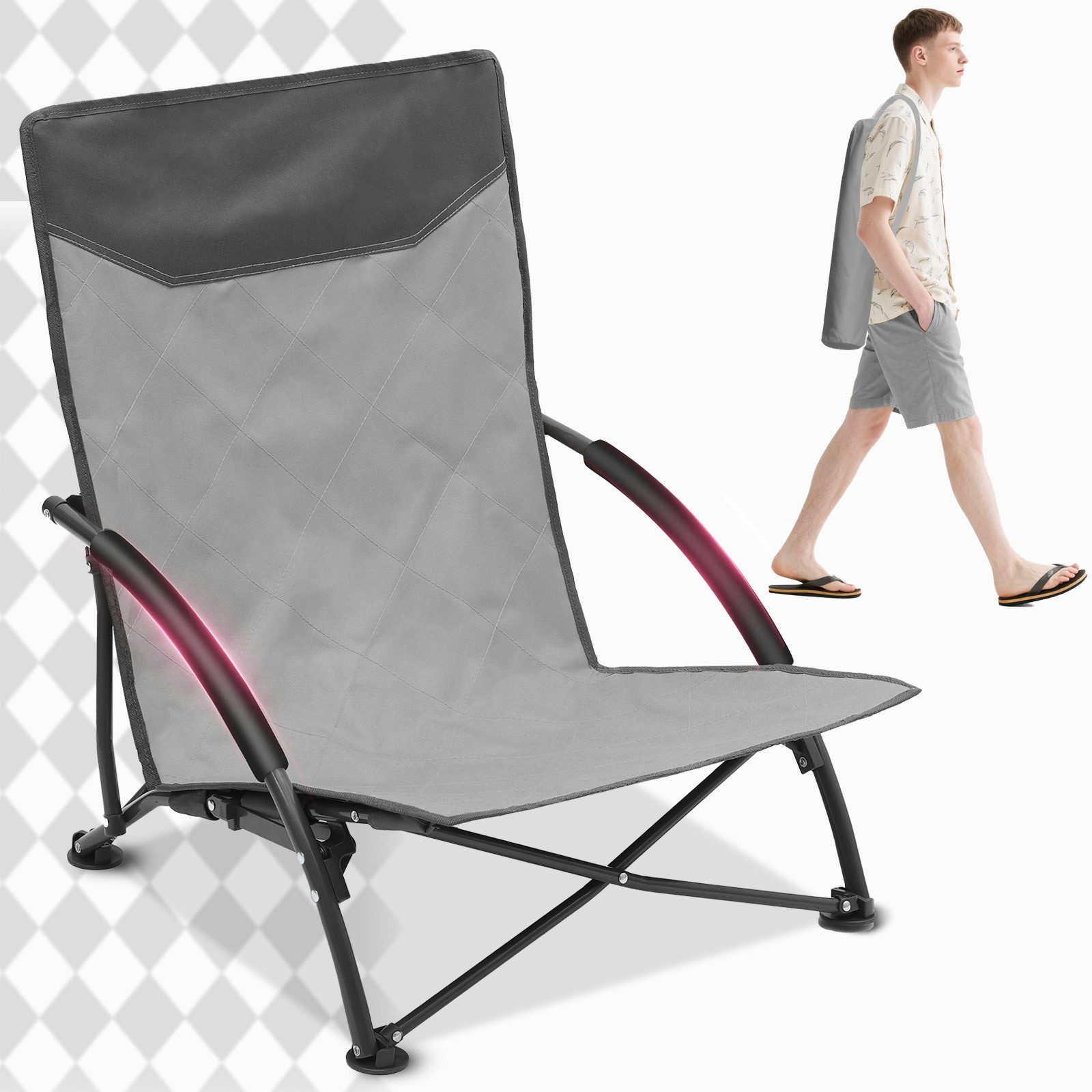 Sekey Klappstuhl Strandliegestuhl Klappbar leicht niedriger günstig online kaufen