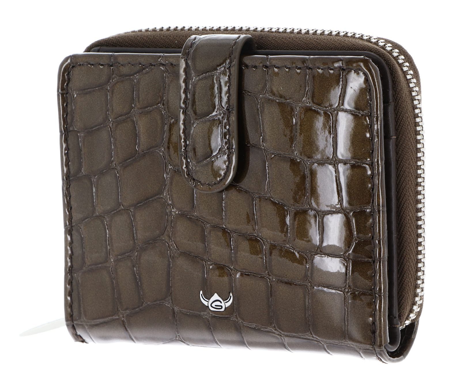 Golden Head Geldbörse Petite Billfold Coin Wallet with Snap Closure, aus echtem Rindsleder mit RFID-Blocker Schutz
