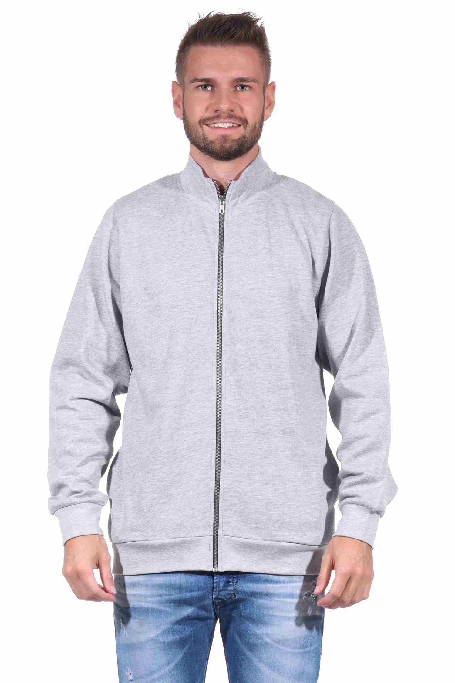 Jogginanzug Jacke Sportanzug Oberteil Hausanzug, Normann Herren oder grau für Relaxanzug