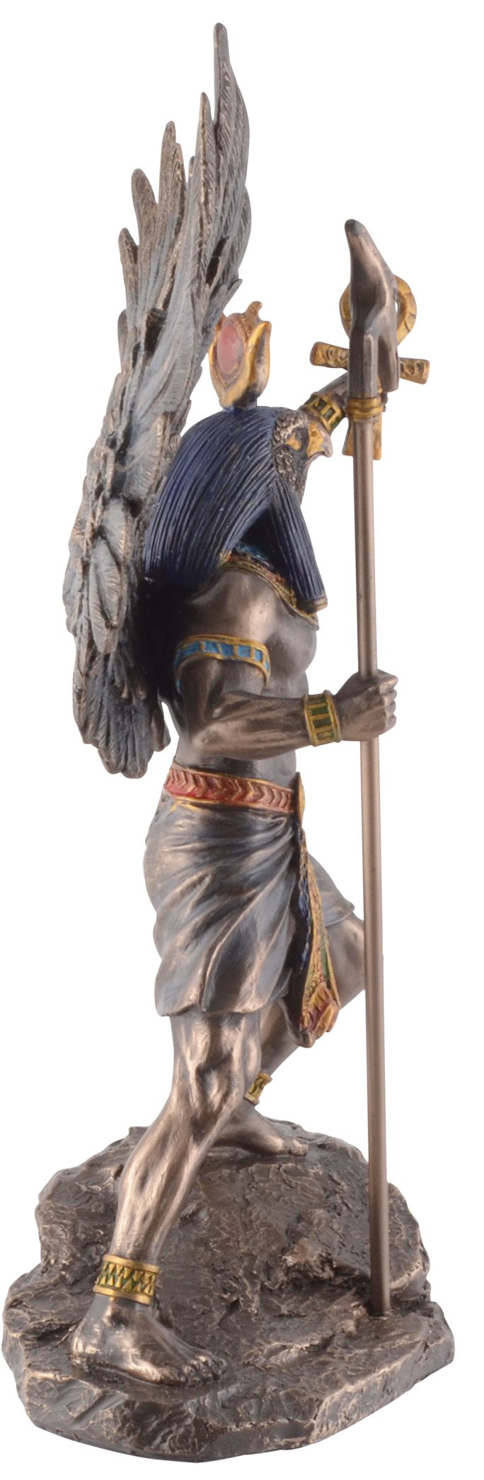 Gmbh Dekofigur Ägyptischer Veronese, cm - by bronziert Ra Veronese, Sonnengott und L/B/H direct Bronze, 20x10x27 Größe: Vogler Kunststein, coloriert ca.