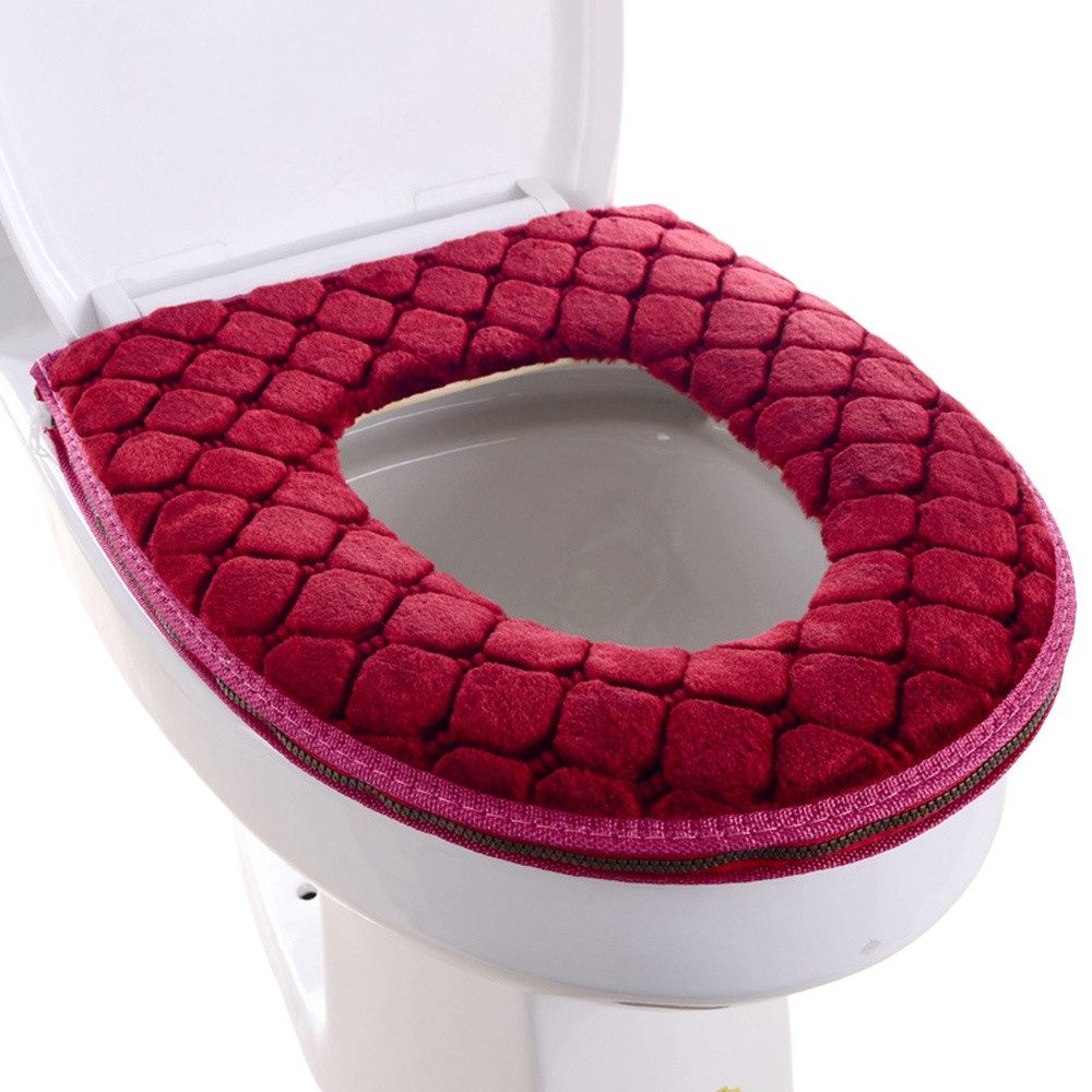 Cachito Soft-Toilettensitzerhöhung Winter Verdicken WC-Sitzkissen Waschbare Toilettensitzabdeckung