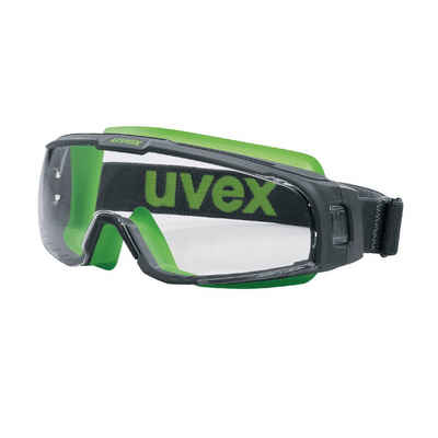 Uvex Arbeitsschutzbrille, (1St), supravision excellence grau/lime