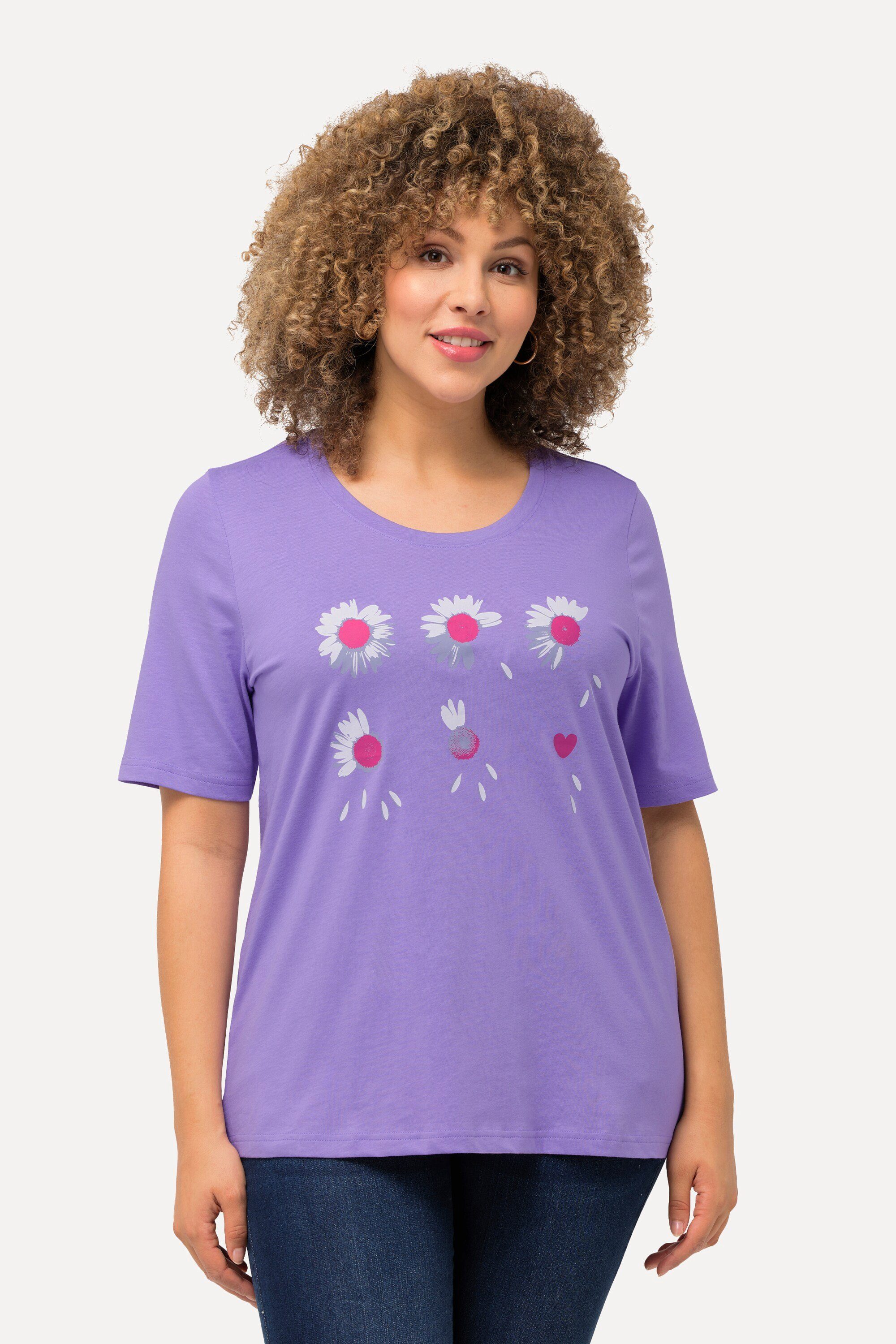 Ulla Popken T-Shirt T-Shirt Blüten Classic günstig online kaufen