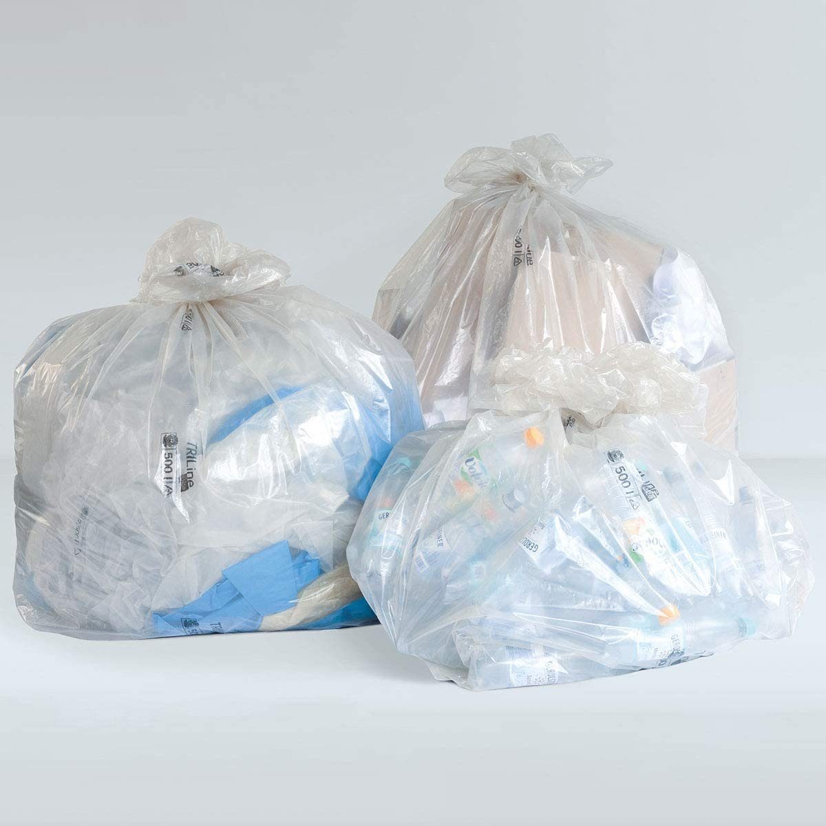 transparent Müllbeutel Care stark extra Stück, WEPA Liter Abfallsäcke 1000 50