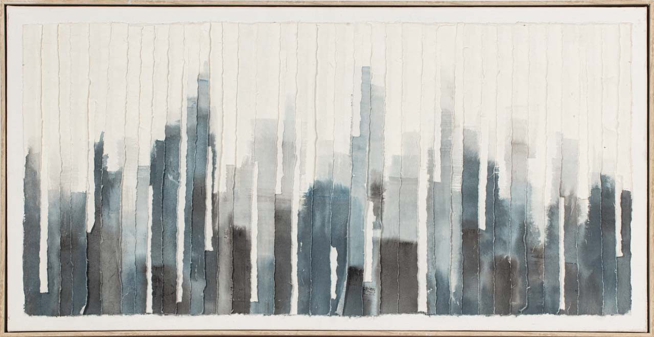 ArtUniverse Gemälde Blue Skyline 60 x 120 cm, Abstrakt