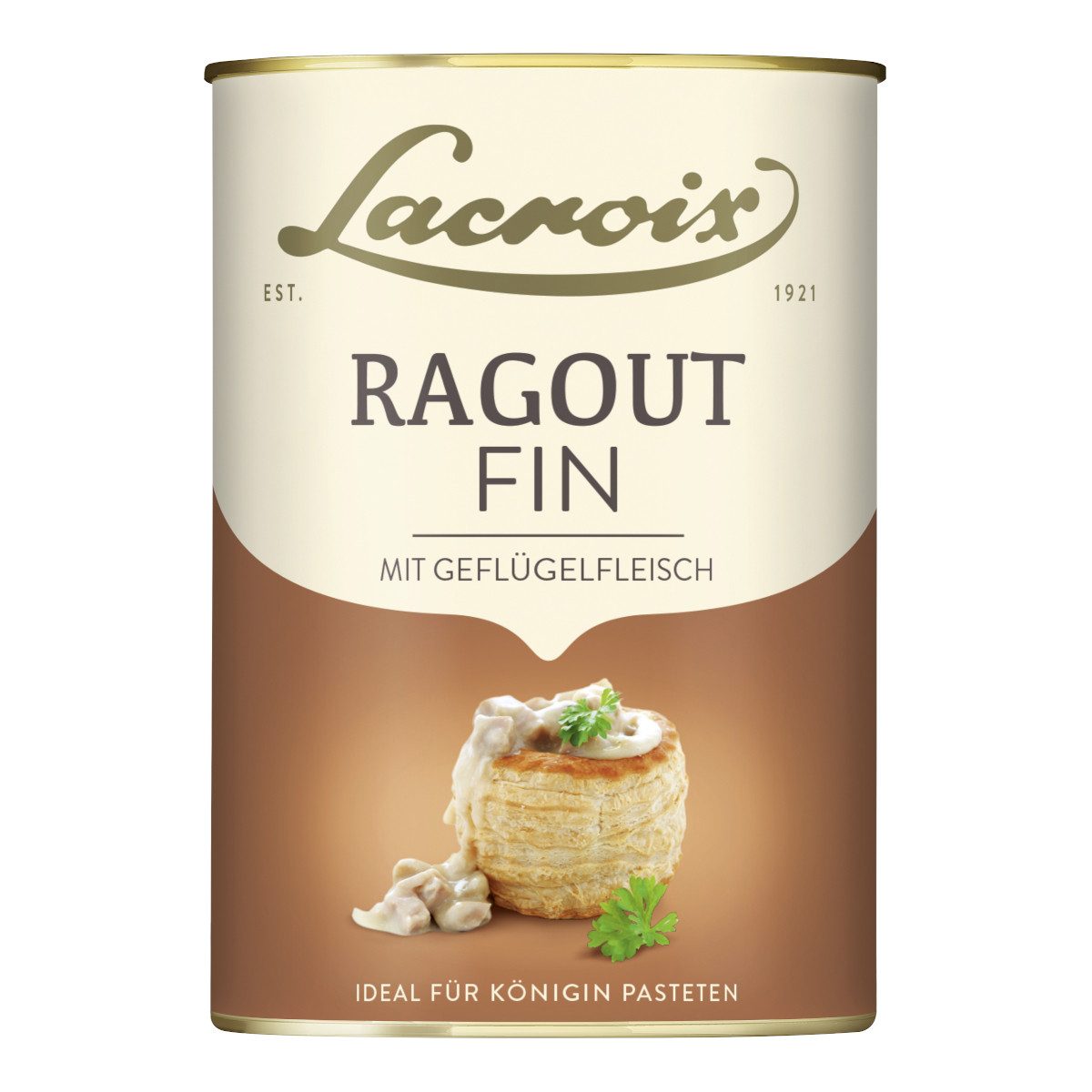 Lacroix Fertiggericht, Lacroix Ragout fin Toulouser Art Fleischstückchen 4 Pasteten 400g