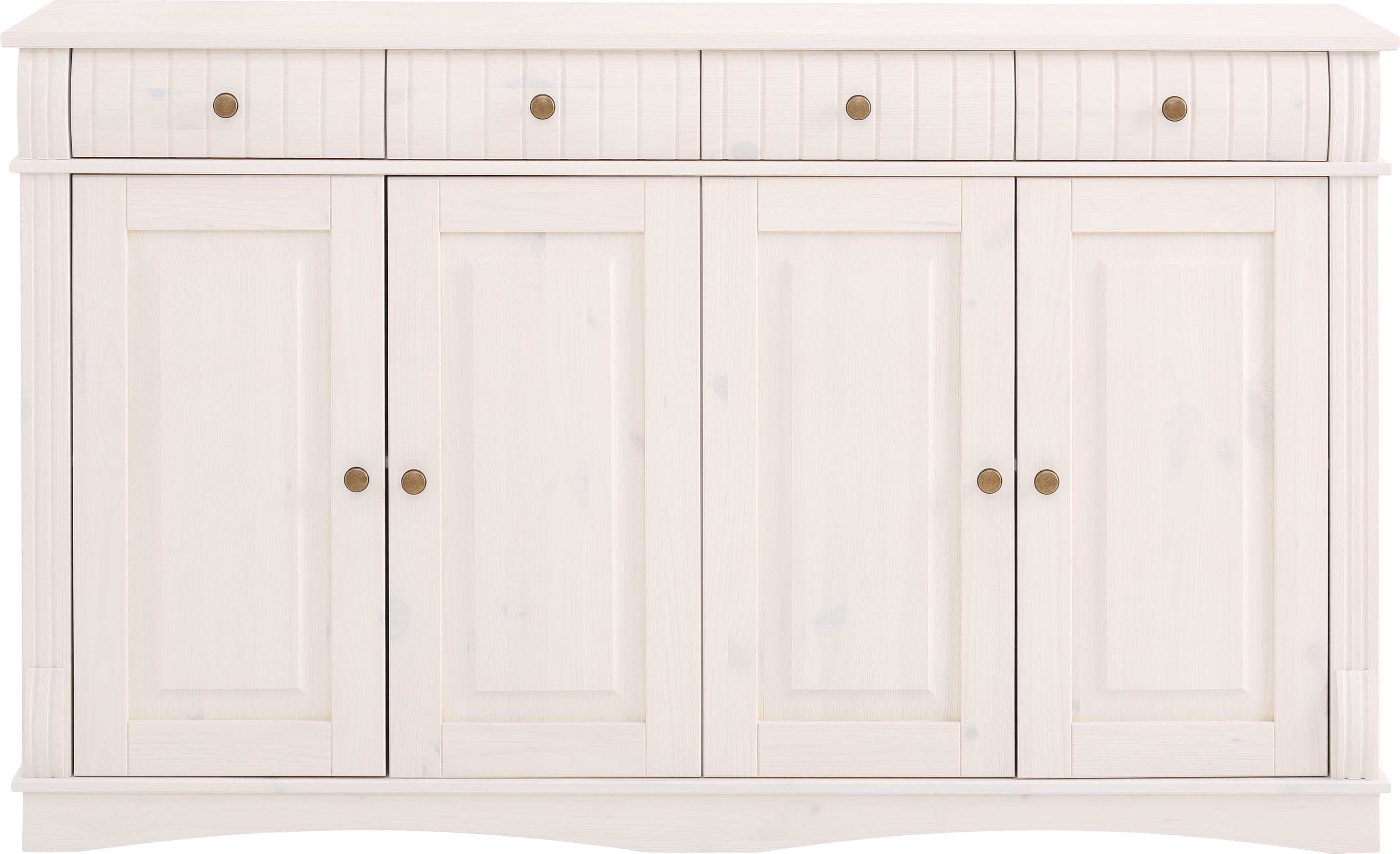 OTTO home Sideboard Teresa (Maße (B/T/H): 152/37/90 cm), Kommode, 4-türig, Breite 152 cm, aus massiver Kiefer, FSC® – Bild 4 von 5