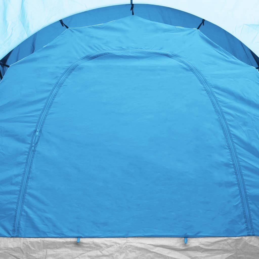 6 Campingzelt Personen Kuppelzelt Blau Wurfzelt und Hellblau vidaXL Familienzelt