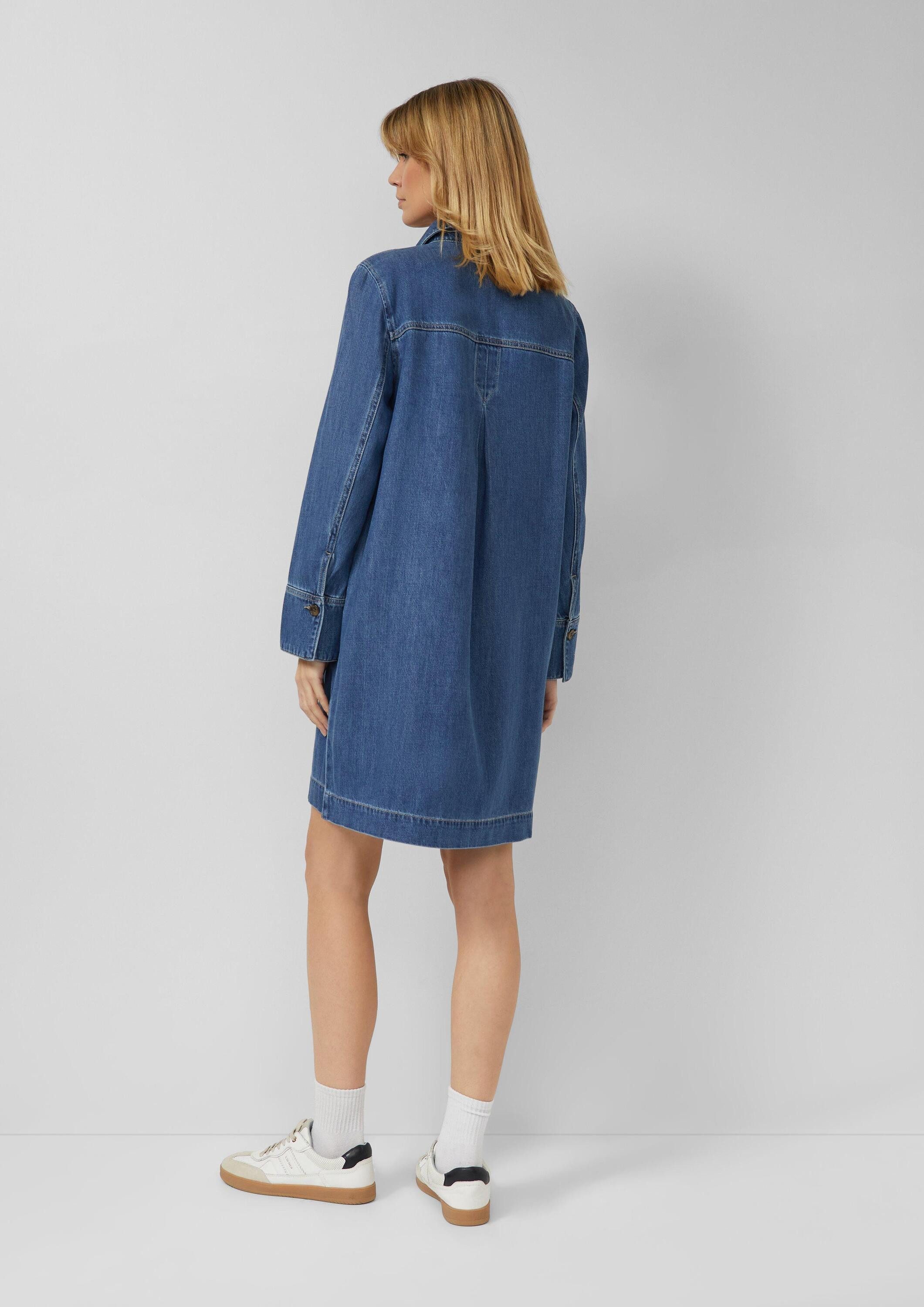 s.Oliver Minikleid Kleid Denim-Kleid mit Eingrifftaschen