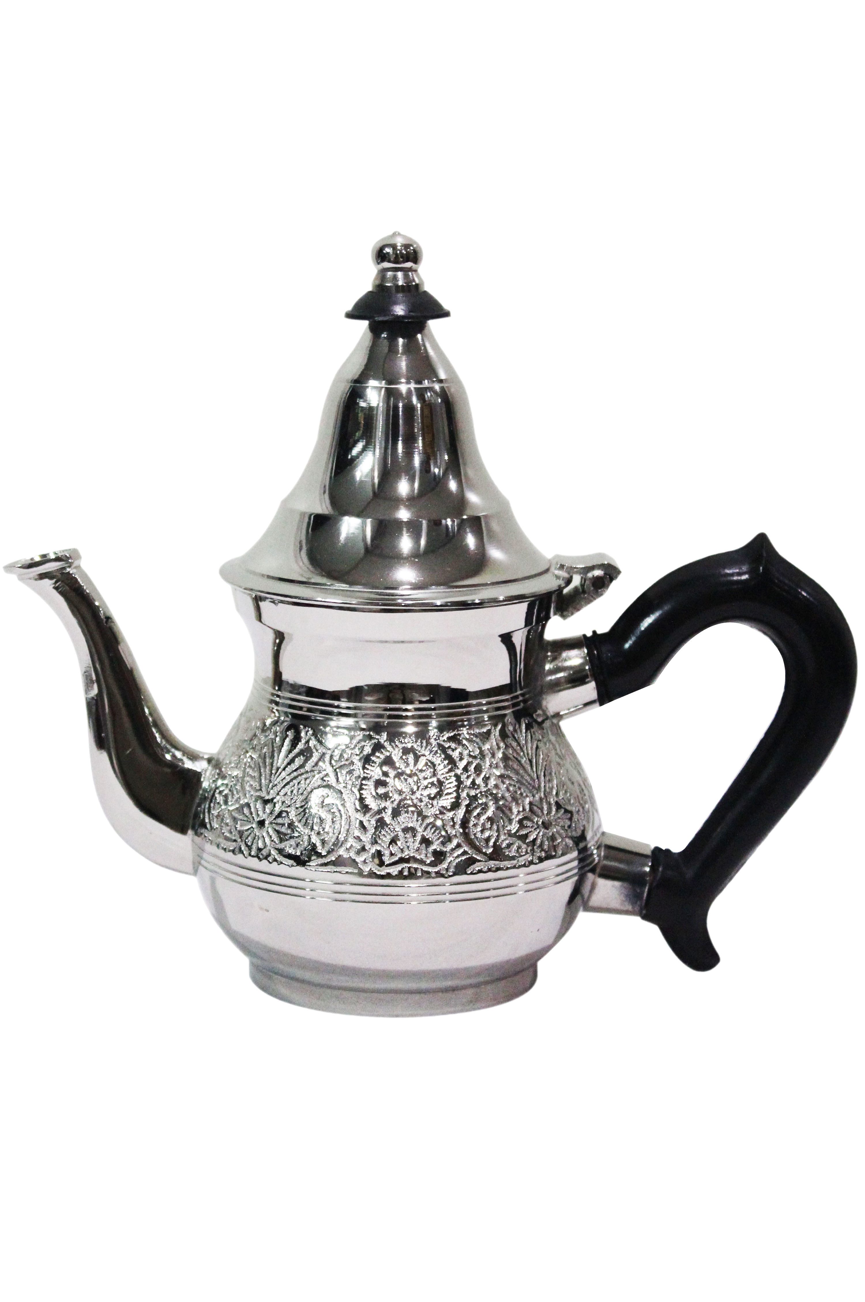 Marrakesch Orient & Mediterran Interior Teekanne Marokkanische Teekanne Eldina handgefertigt aus Messing, Silber 200 ml, 0.2 l, (1-St), Handarbeit. Reduzierter Preis € 24,90. Unverbindliche Preisempfehlung € 30,00