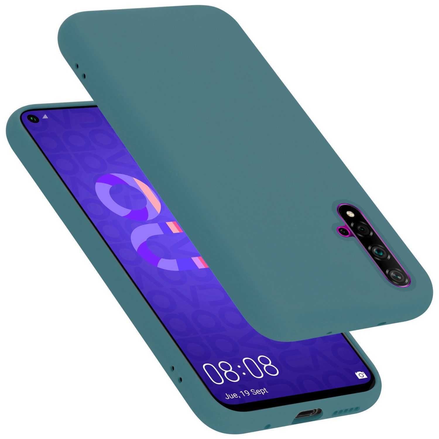 Cadorabo Handyhülle für Honor 20 / 20S / Huawei NOVA 5T Hülle Honor 20 / 20S / Huawei NOVA 5T, Flexible Hülle TPU Silikon Schutzhülle Back Cover Case