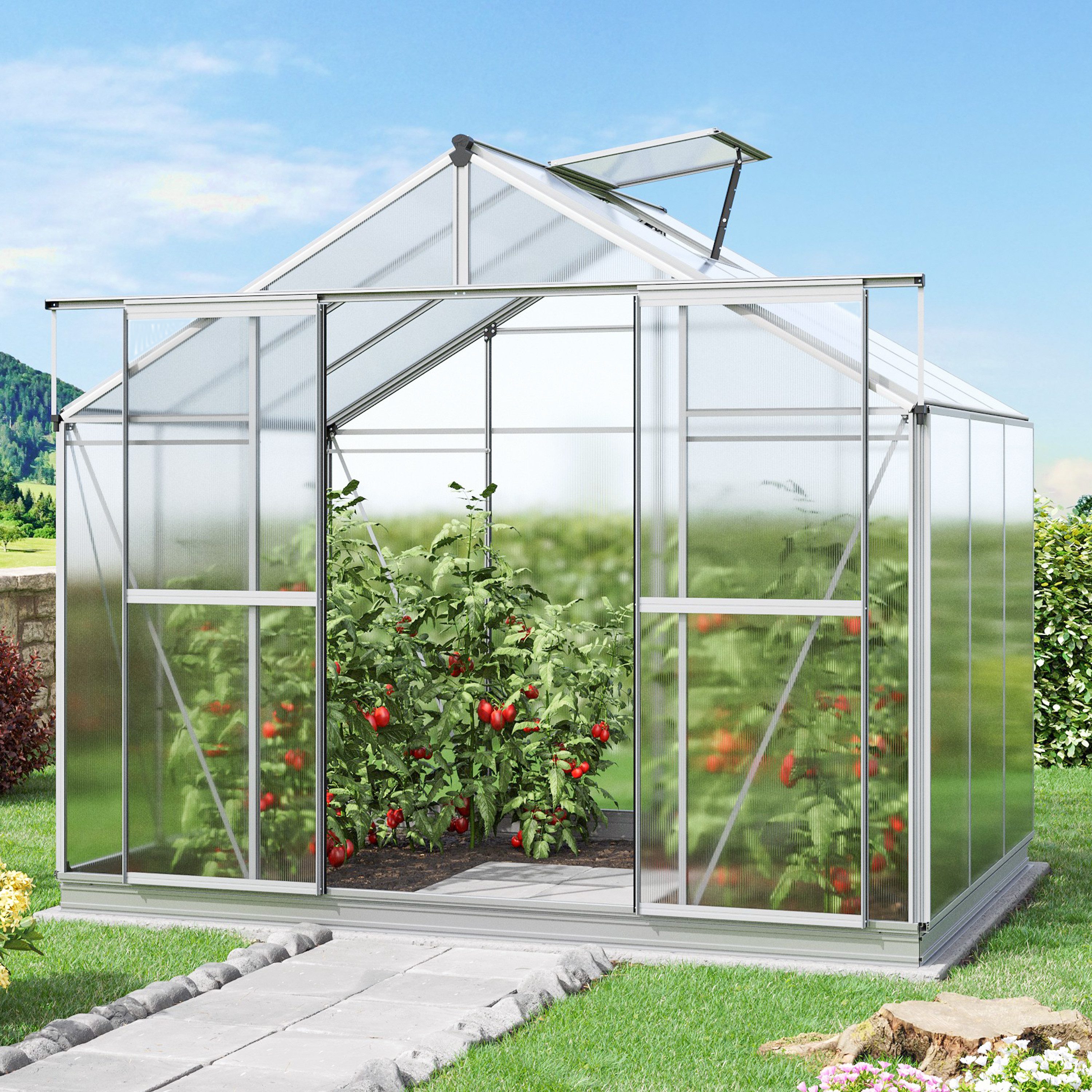 GFP Gewächshaus Orchidee 3, inkl. Alu-Fundamentrahmen günstig online kaufen