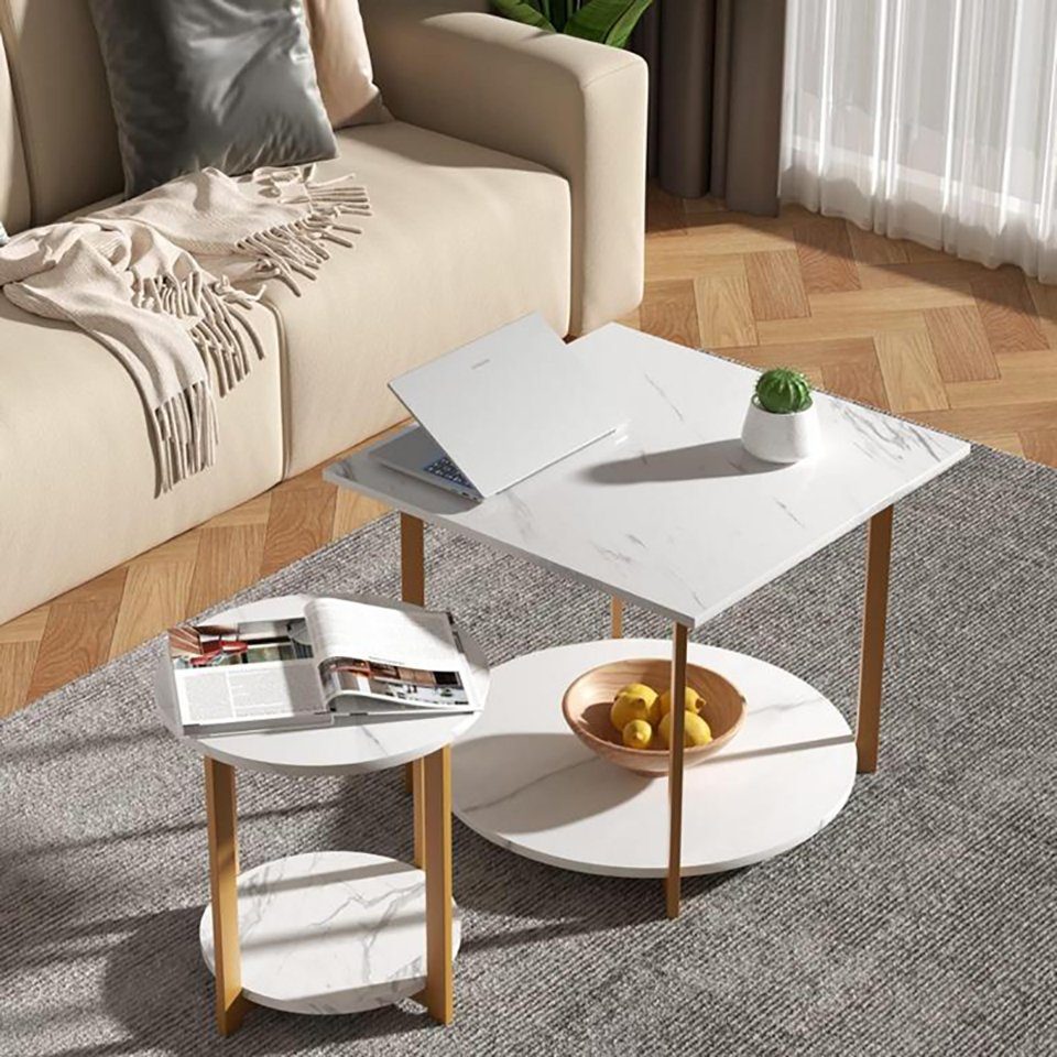 EVERY Couchtisch Beistelltisch Sofatisch Marmor Optik günstig online kaufen