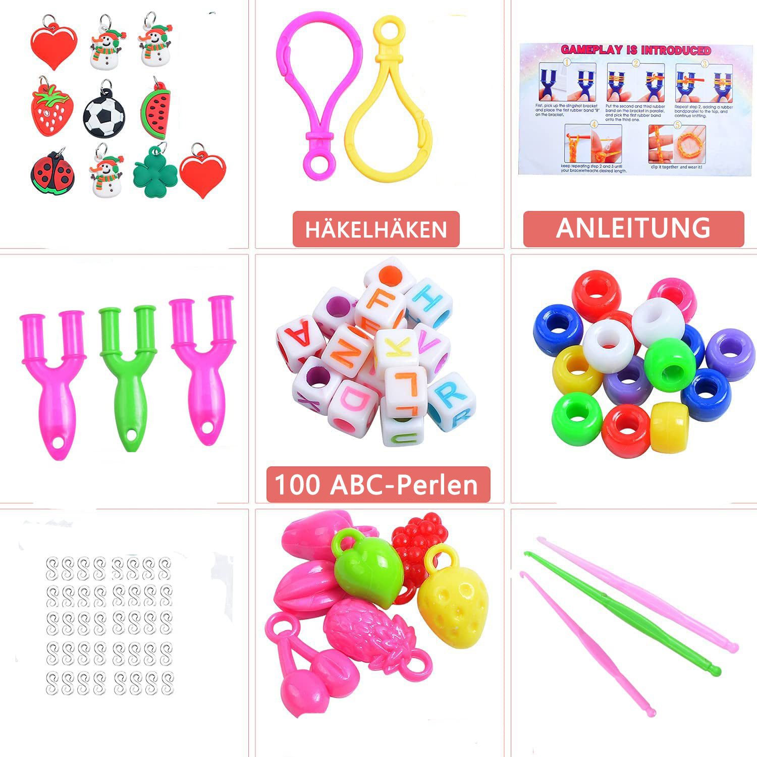 FOUORTUNATE-BEE Schmuckset 2500+Loom Bänder Set (Loom günstig online kaufen