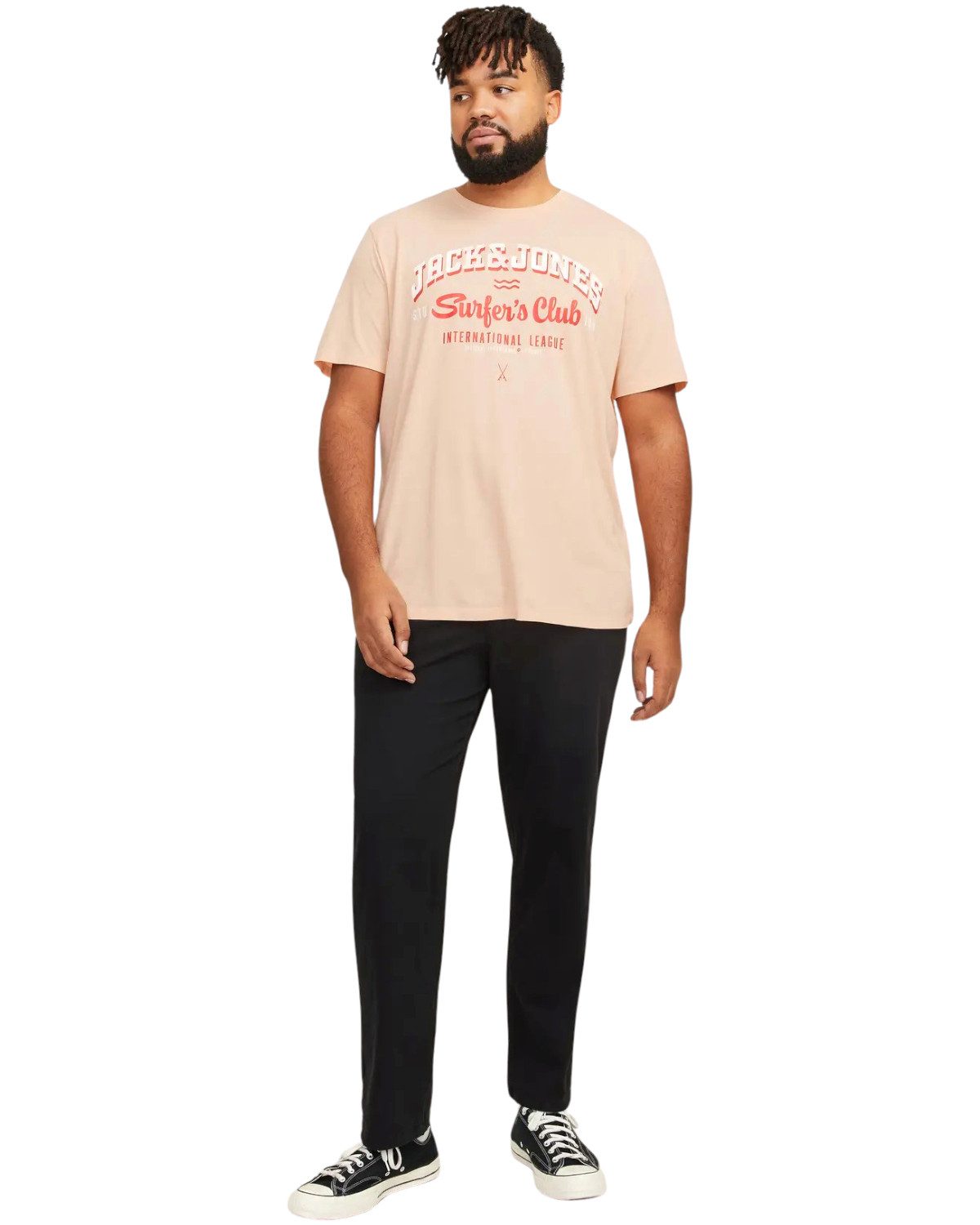 Jack & Jones PlusSize Print-Shirt (Spar-Set, 3er-Pack) Big Size Shirt Übergrößen Shirt