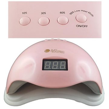 Sun Garden Nails Lichthärtungsgerät LED/UV Lampe Sun5 rosa 48W CCFL-LED,  Dual LED Gerät mit Timer und Ein