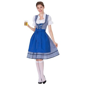 jalleria Dirndl Biermädchenkleid zum Abnehmen, Bühnenkostüm, Dienstmädchen Kostüm