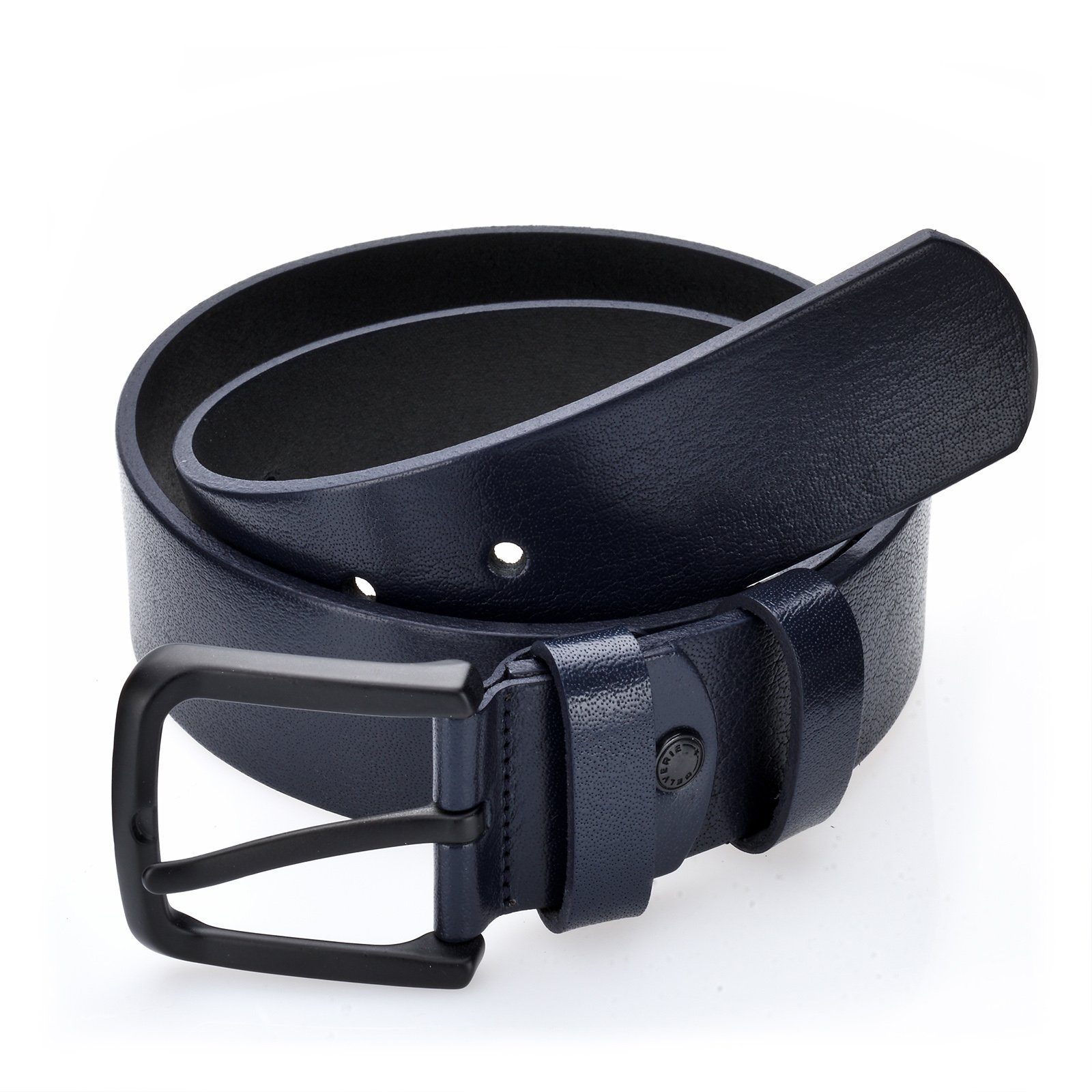 Gelverie Ledergürtel Herren Ledergürtel Schwarz GG-102 günstig online kaufen