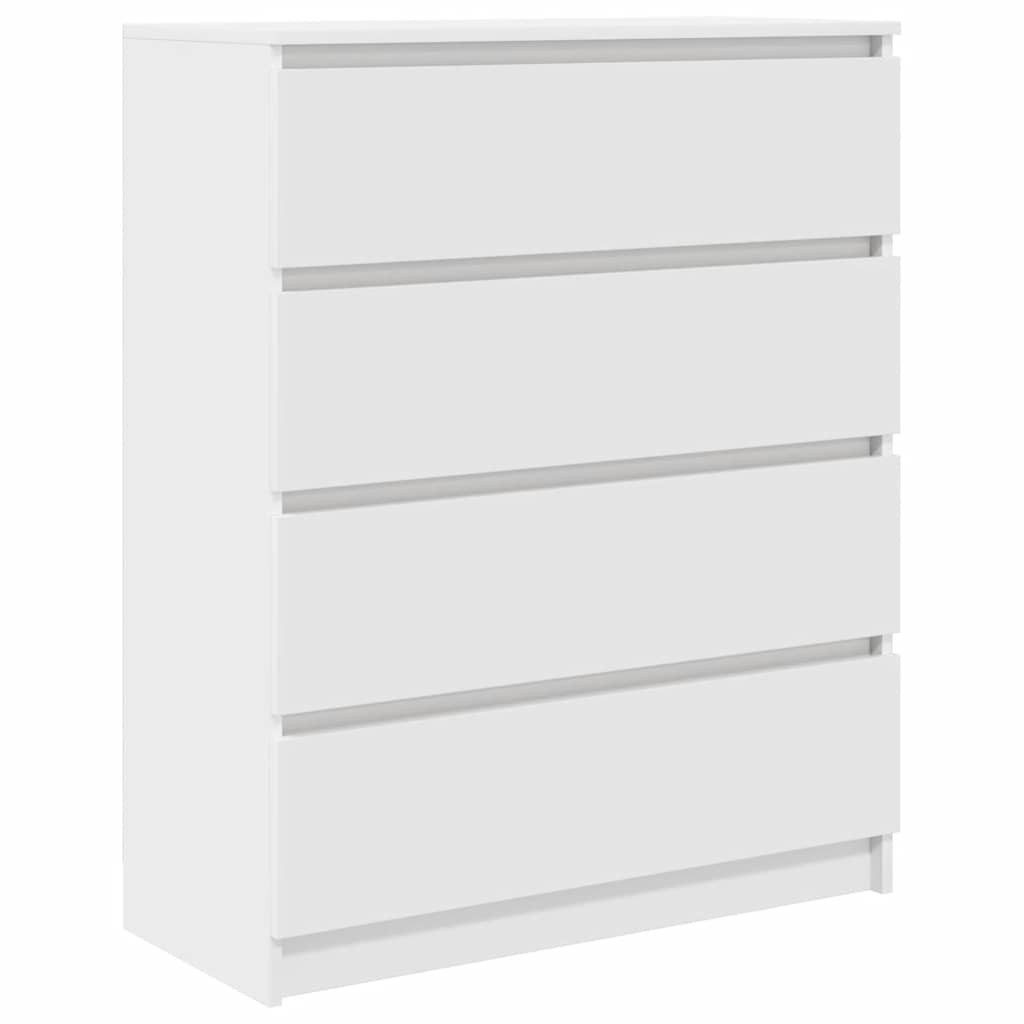 vidaXL Kommode NA Kommode Wohnzimmer Schubladenschrank Sideboard Weiß 80x35x99 cm Hol