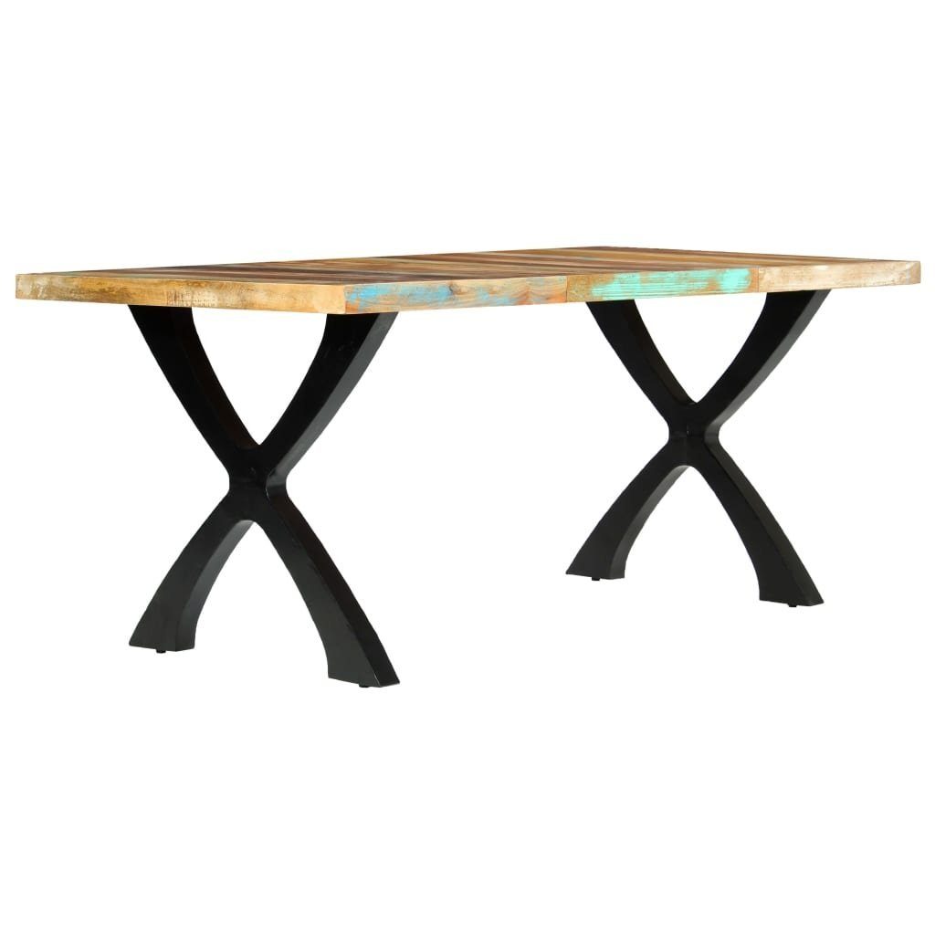 Tischplatte schwarze 180x90x76 (L/B/H: in Beine Echtholz aus Hummeltal + cm), Mehrfarbige möbelando Esstisch