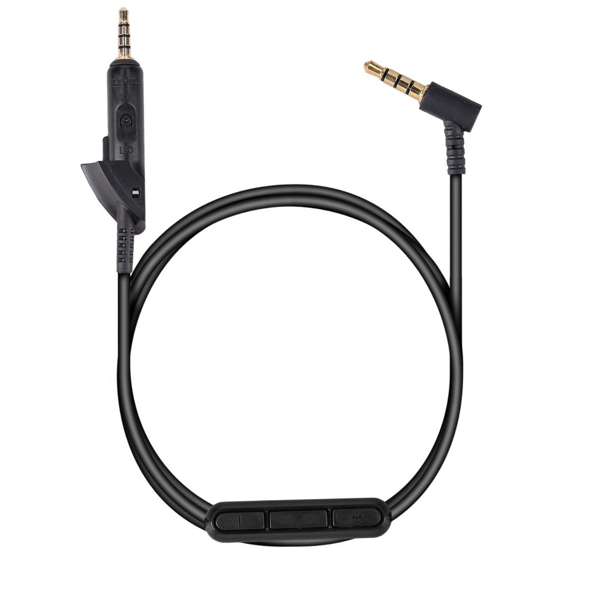 kwmobile Kopfhörerkabel für Bose QuietComfort 15 Audio-Kabel, (19.80 cm), Ersatz Kabel 150 cm Mikrofon Lautstärkeregler - 3.5mm Klinke