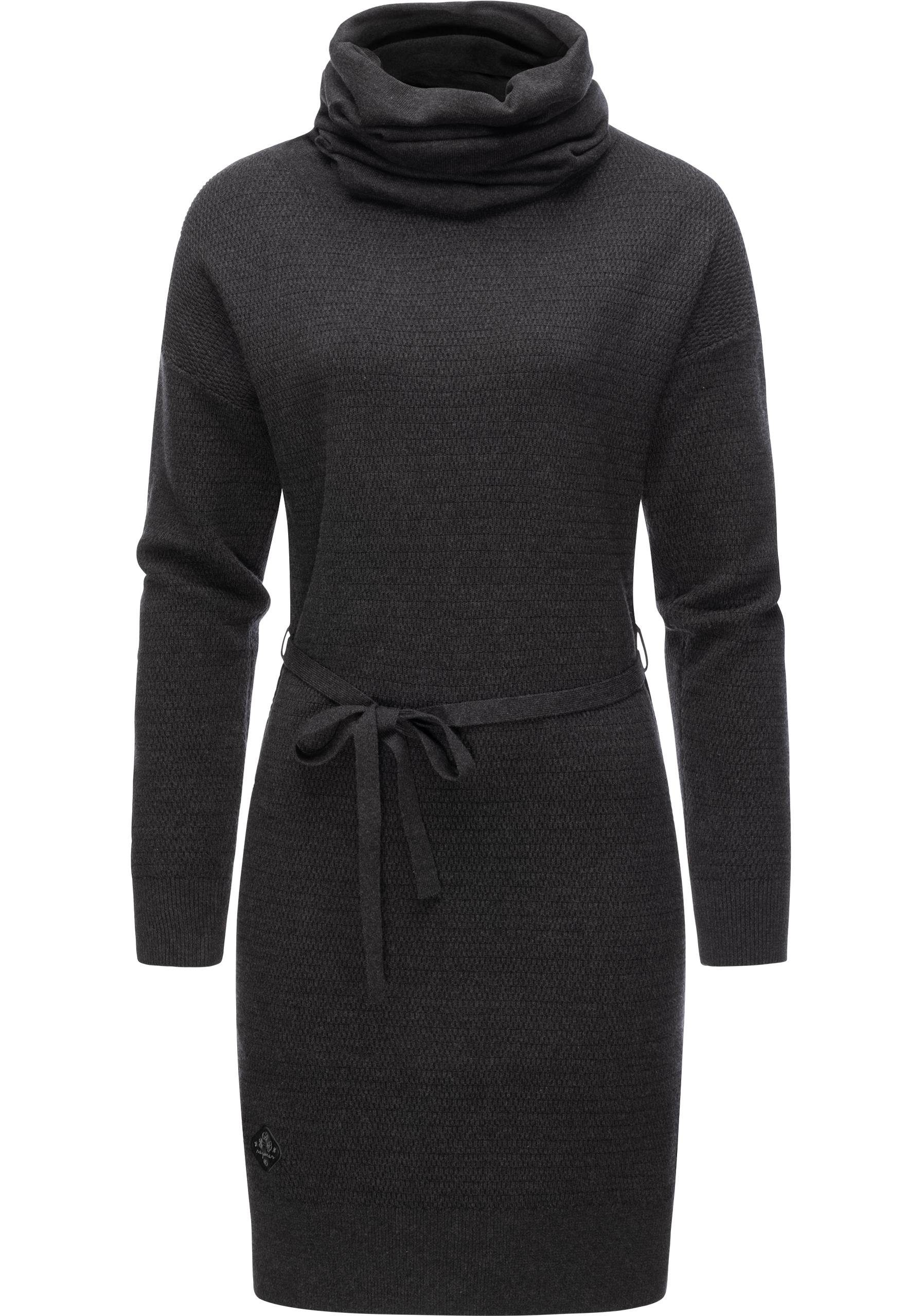 Ragwear Sweatkleid Babett Dress Intl. warmes Winterkleid mit breitem Rollkragen