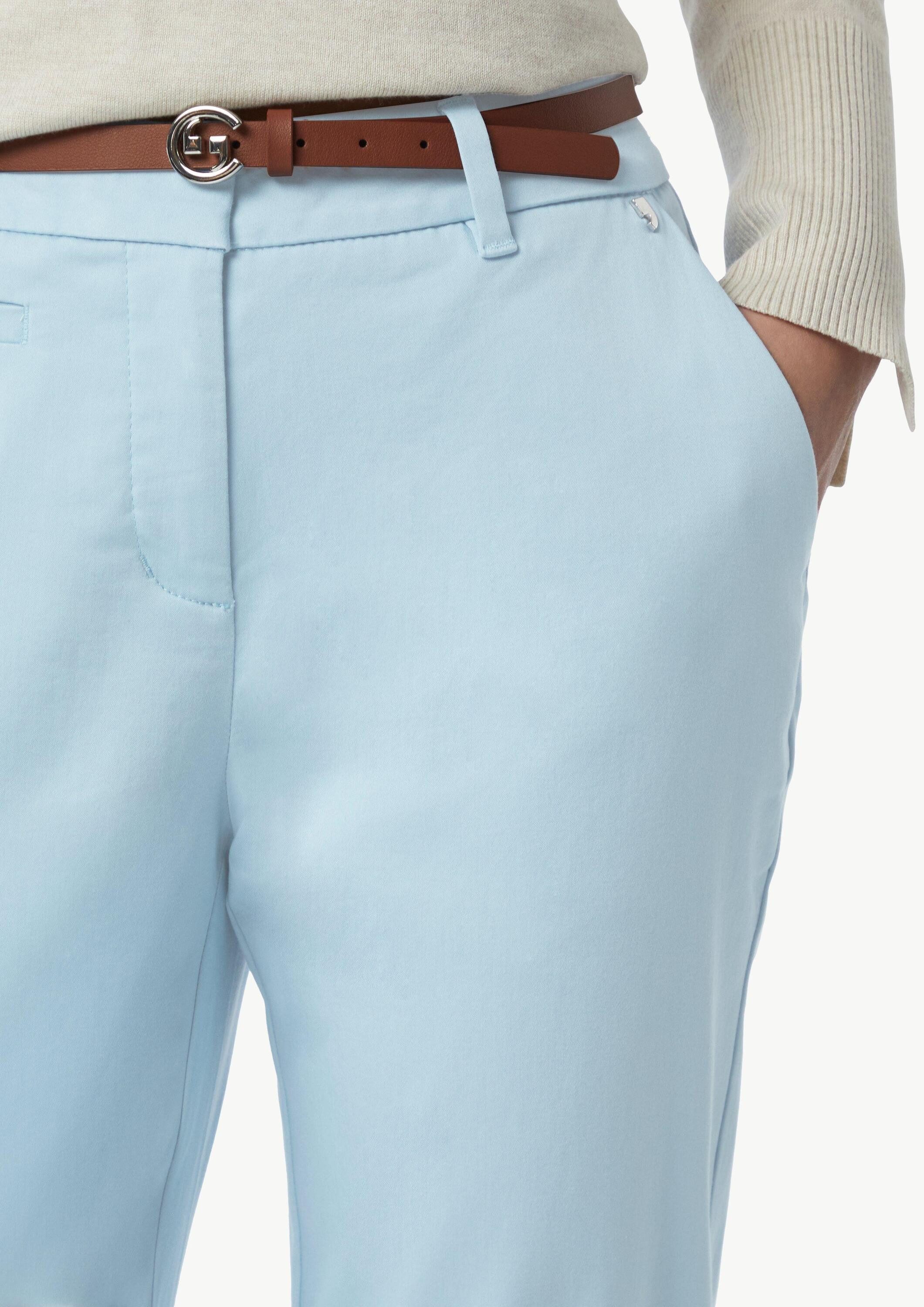 comma Chinos Hose Chinohose mit Gürtel