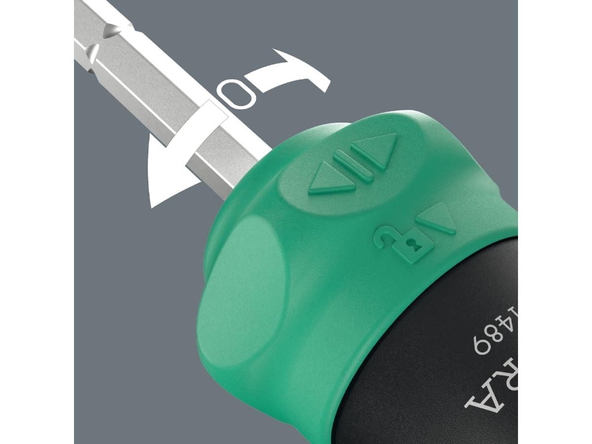 Wera Schraubendreher Kraftform Kompakt 28 RA 1, 6-teilig, (Set), integrierte Ratsche mit Feinverzahnung im Griff, mit Farbkennzeichnung